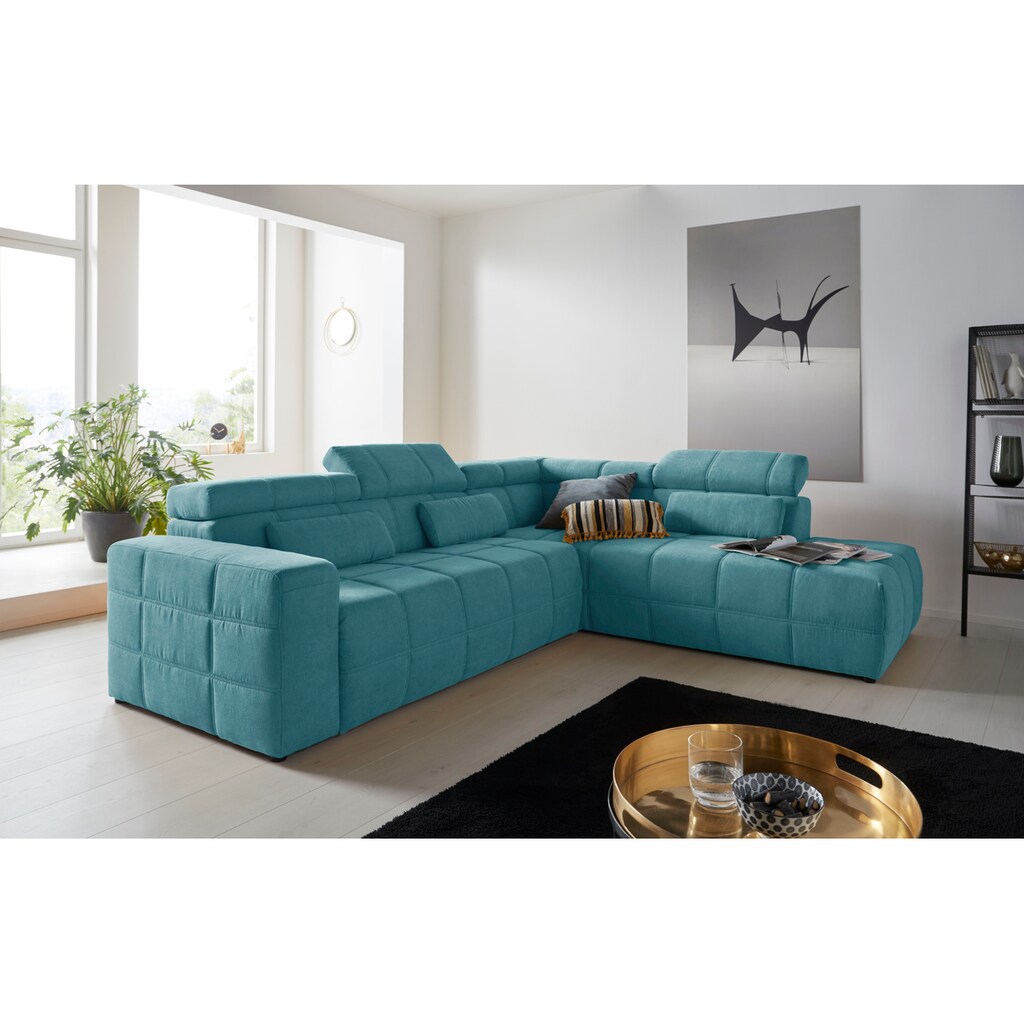 DOMO collection Ecksofa »Brandon L-Form, auch in Leder«