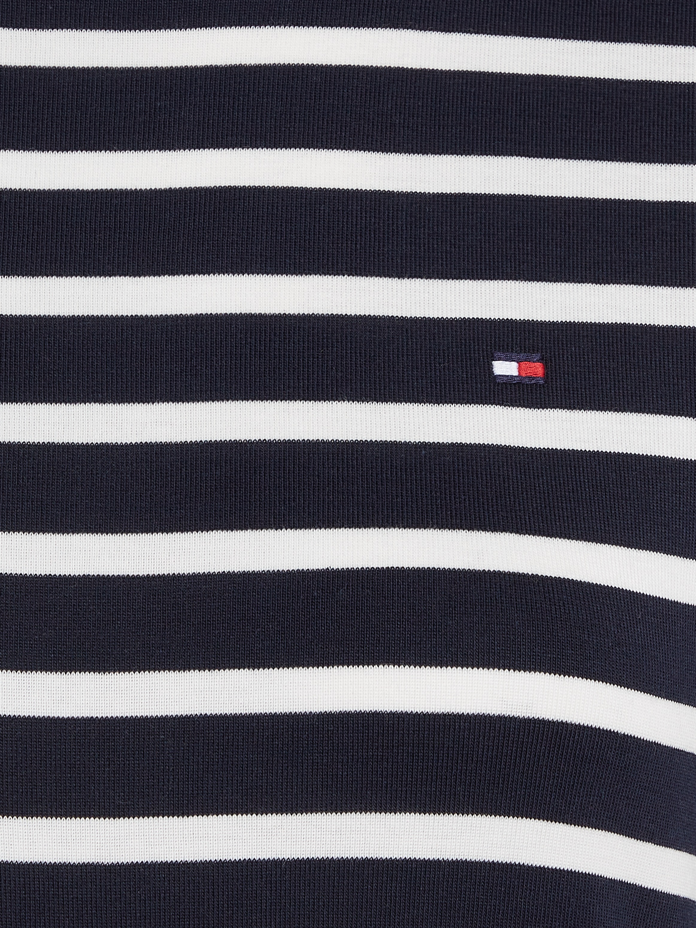 Tommy Hilfiger Shirtkleid »NEW CODY STR SLIM SHORT DRS SS«, mit allover Streifendessin, Logo-Flag