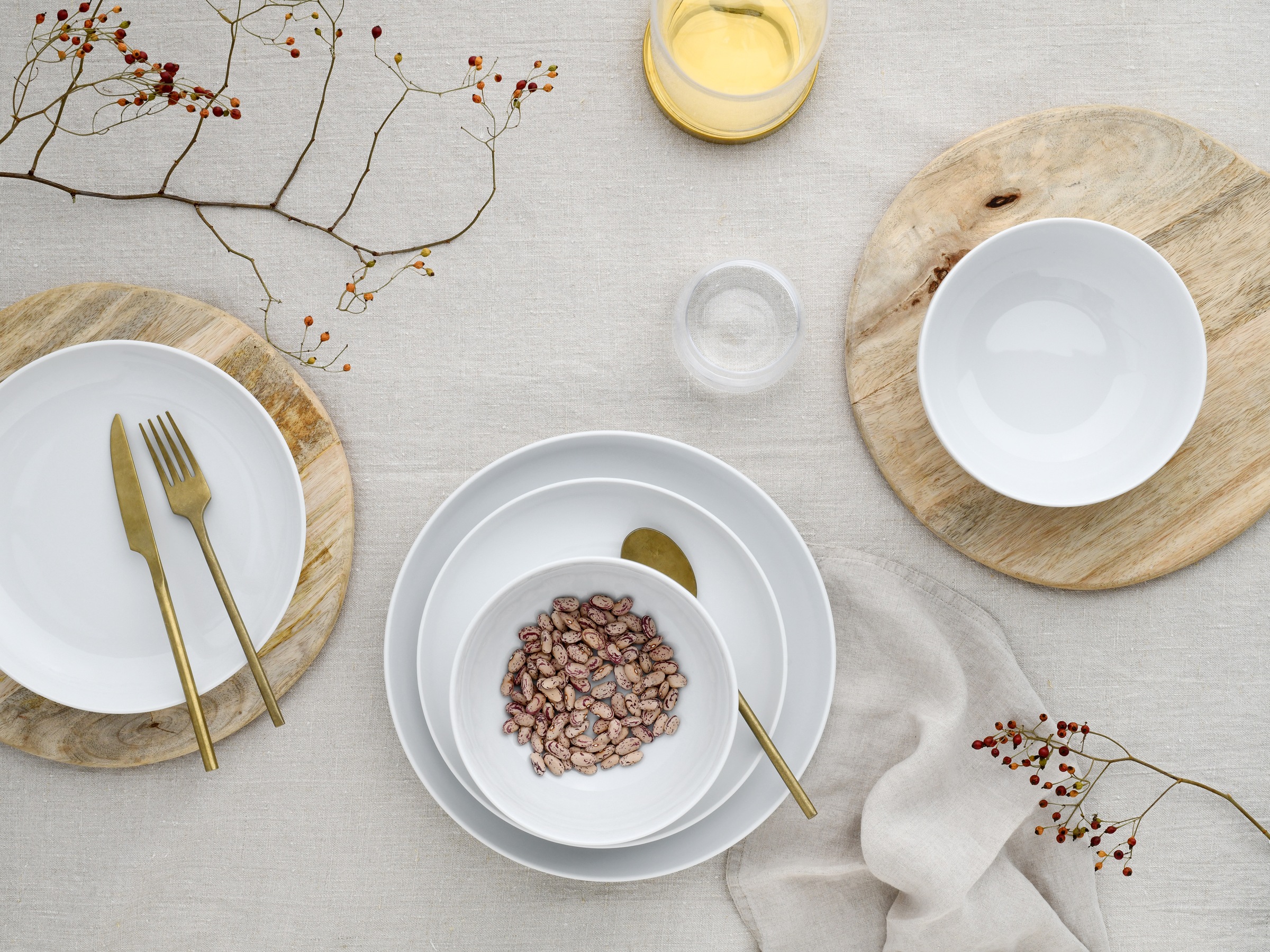 CreaTable Teller-Set »Allround Weiß, Tellerset 12-tlg« Teller Set, Daily Use, Zeitlos