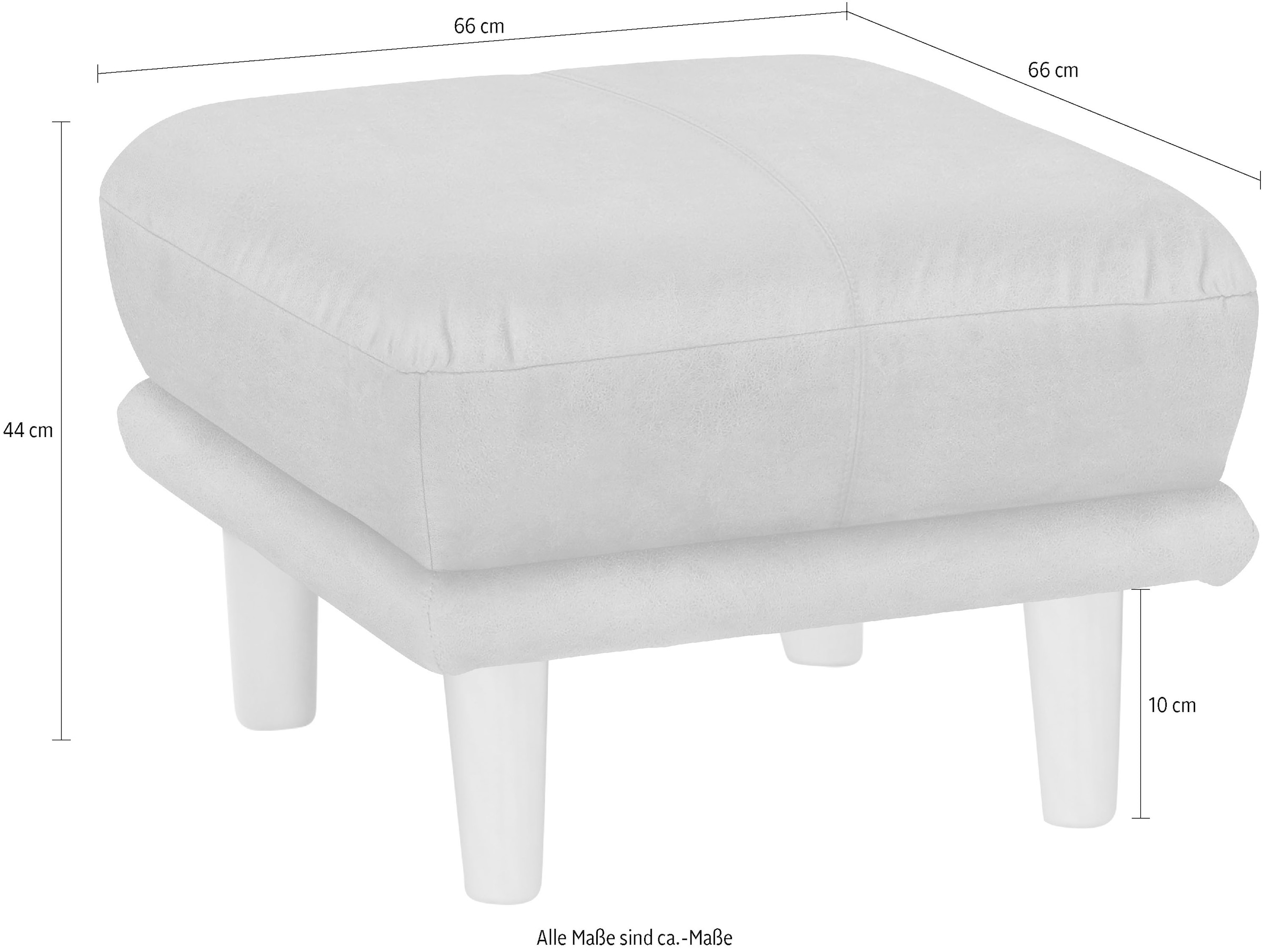 TRENDMANUFAKTUR Fußhocker »Cecilia«