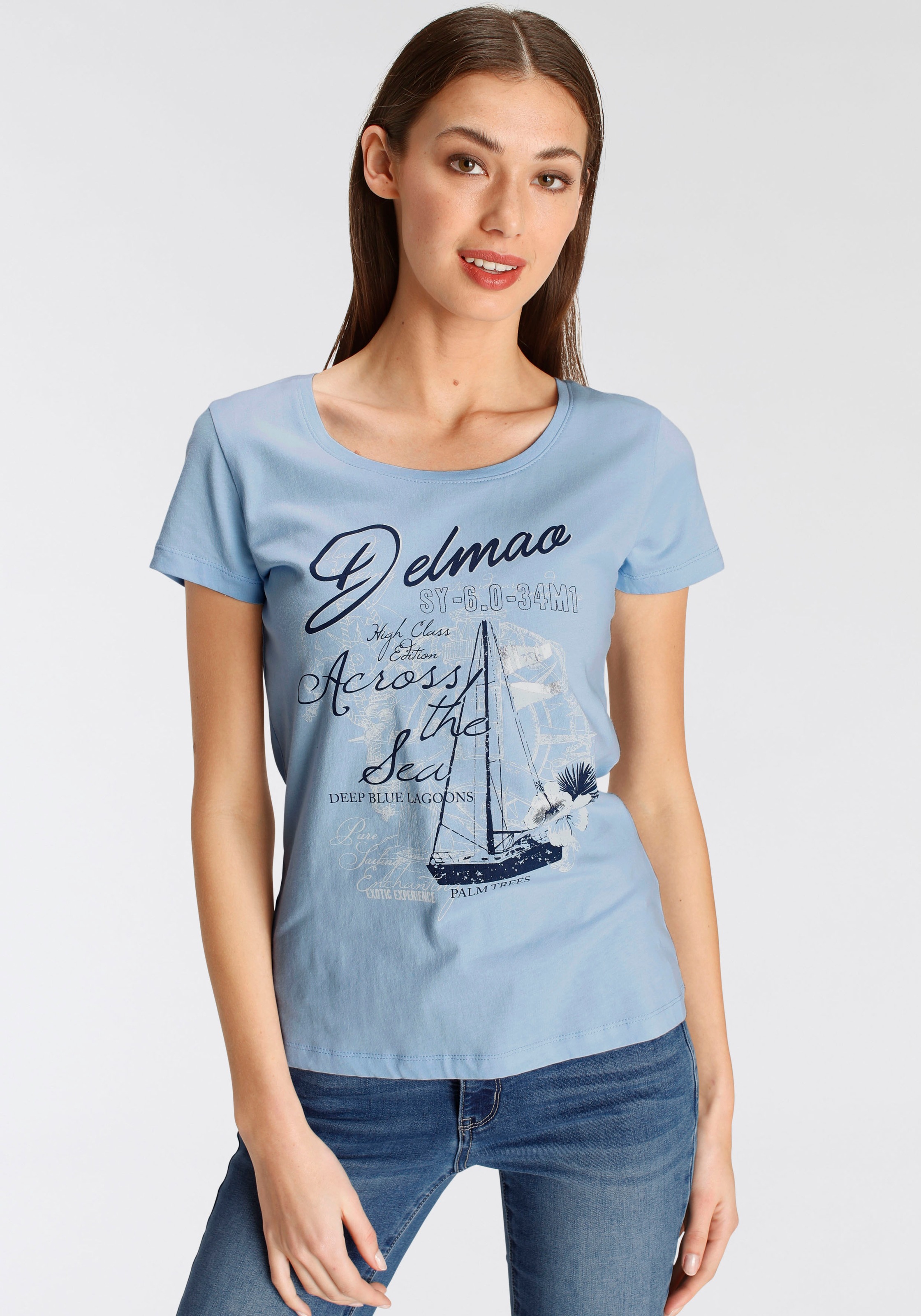 DELMAO Sweatshirt, (Spar-Set, 2 tlg., Sweatshirt + T-Shirt), mit passendem T -Shirt ---NEUE MARKE! bei ♕