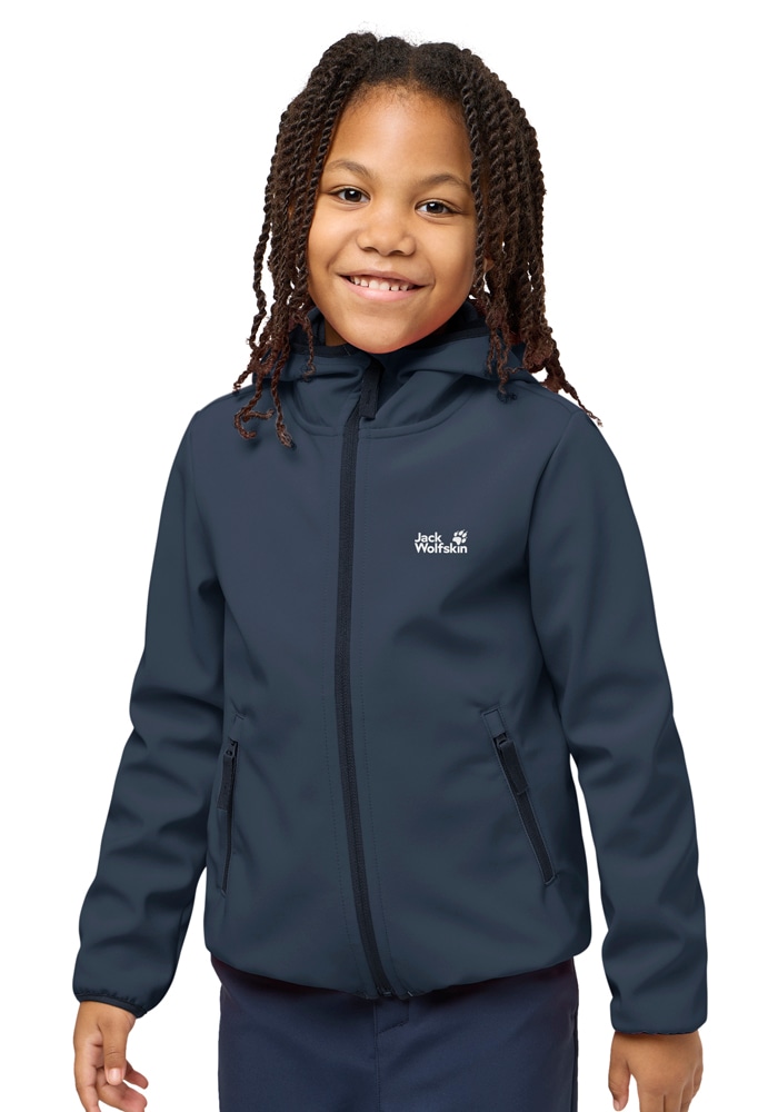Jack Wolfskin Softshelljacke »FOURWINDS JACKET KIDS« mit Kapuze