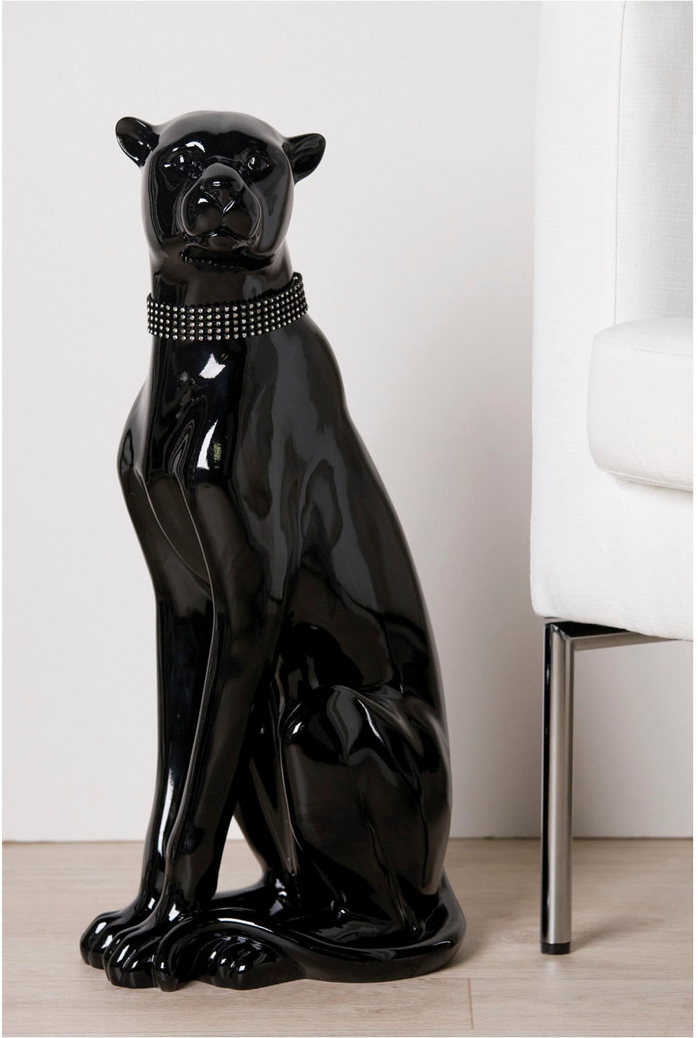 Casablanca by Gilde Tierfigur »Figur Panther schwarz H. 60 cm«