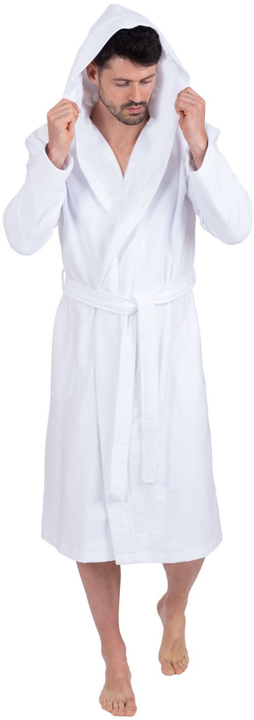 Wewo fashion Unisex-Bademantel »3901, ideal für Sauna & Spa, Hotelbademantel, Morgenmantel«, (1 St.), leicht & saugfähig