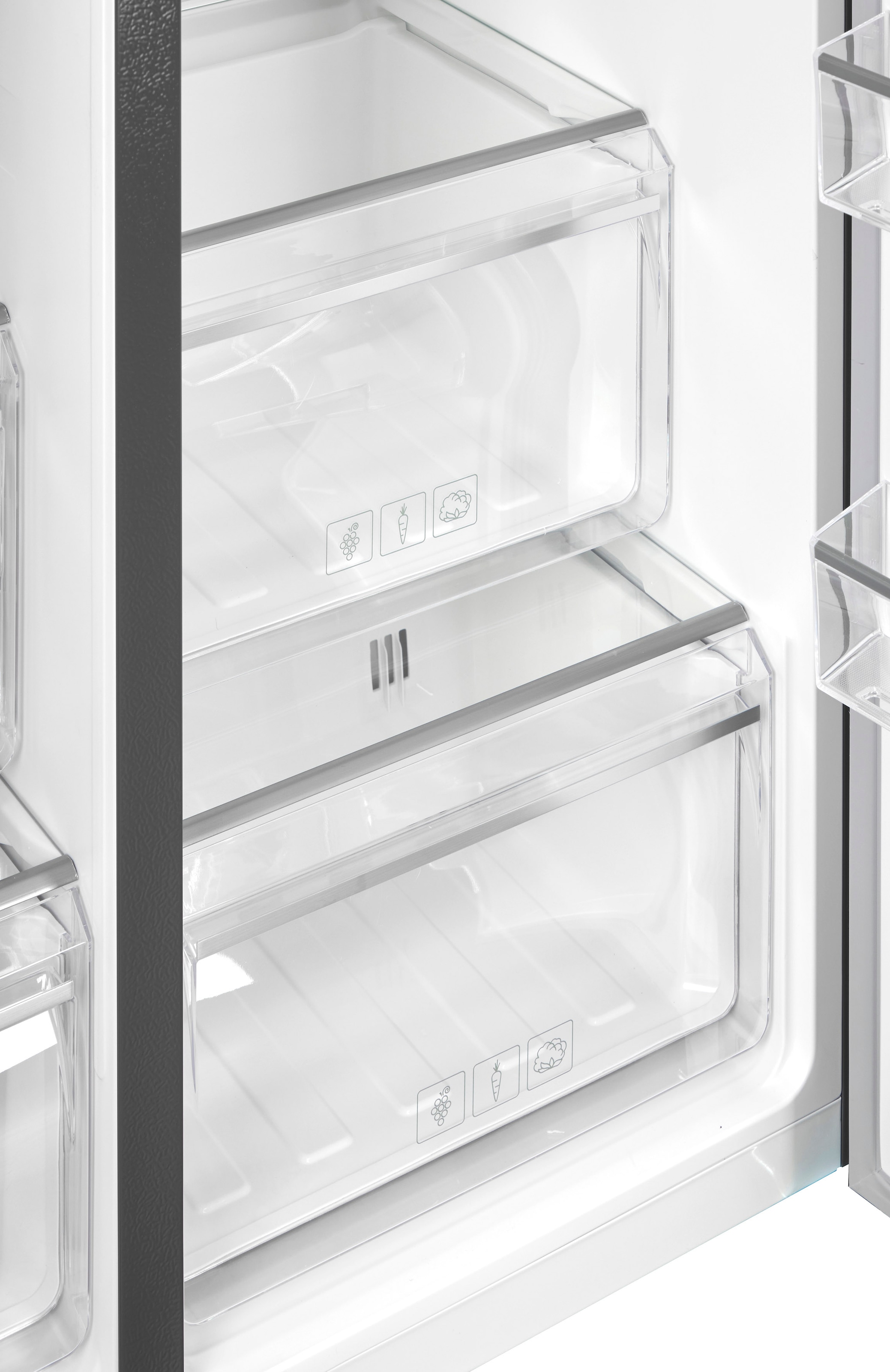 BEKO Side-by-Side »GNO5324XPN« 177 cm hoch 91 cm breit AeroFlow – für deutlich länger frische Lebensmittel