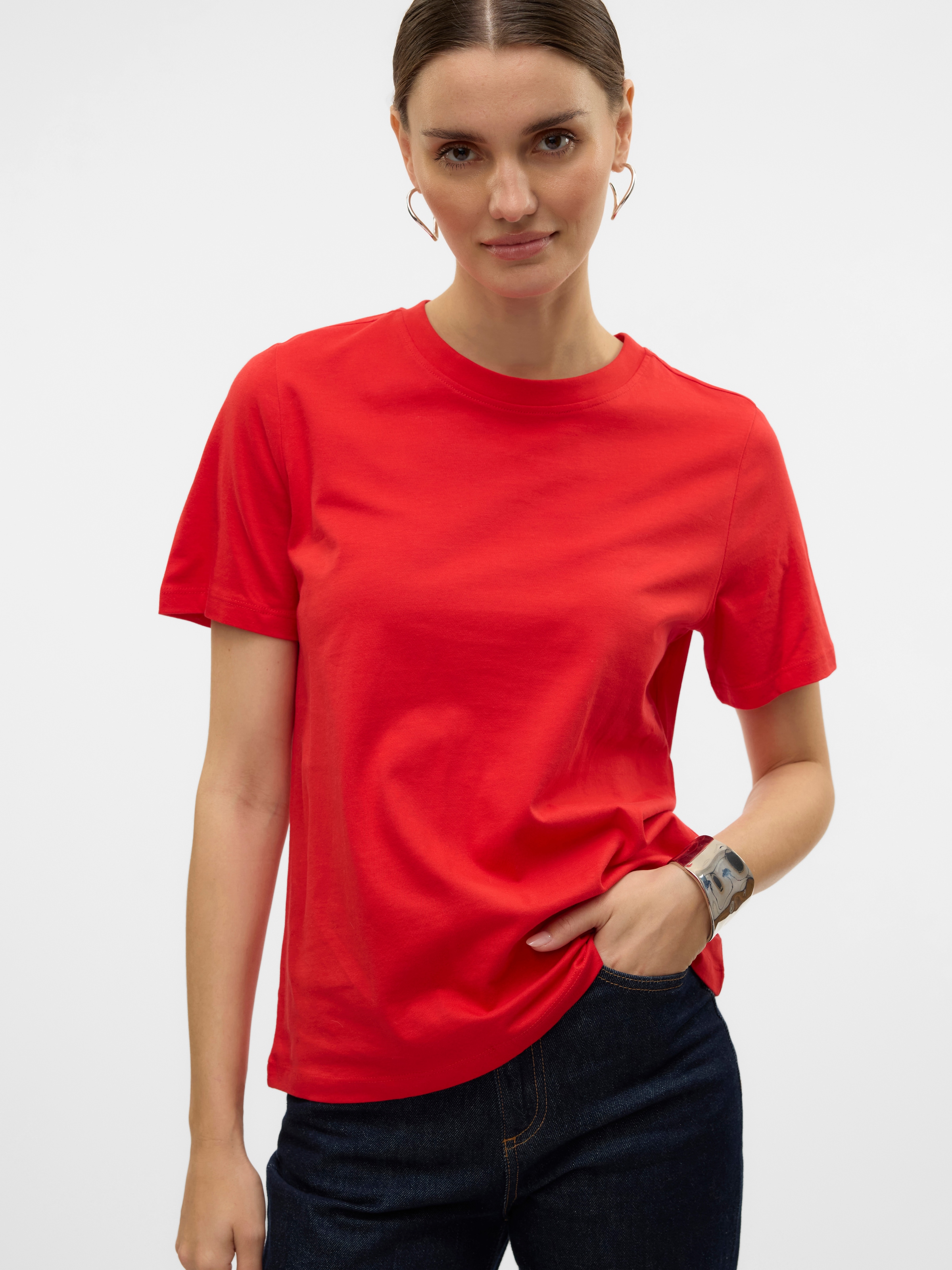 Vero Moda Kurzarmshirt »VMPAULINA SS T-SHIRT GA JRS NOOS«