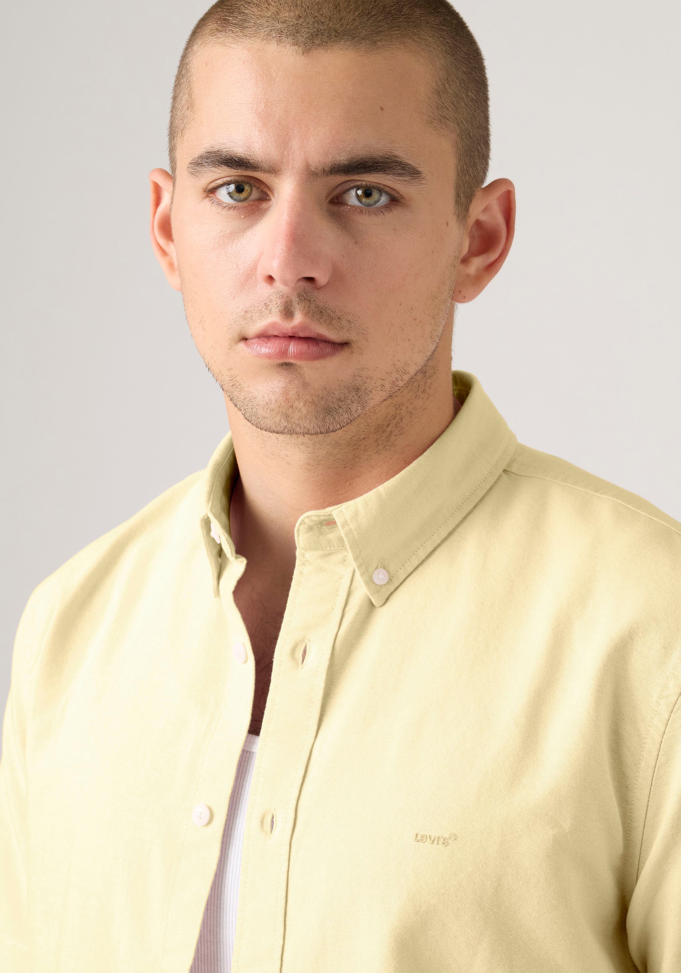 Levi's® Kurzarmhemd »SS AUTHENTIC BUTTON DOWN« mit kleiner Logostickerei auf der Brust