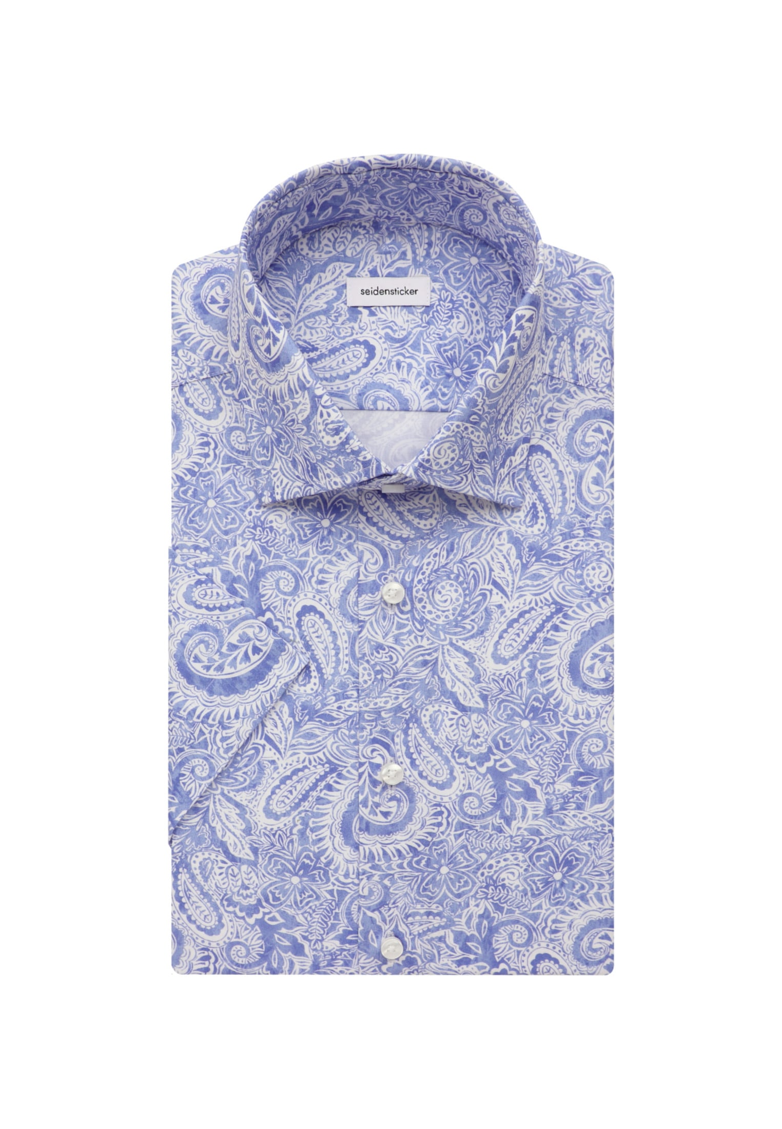 seidensticker Businesshemd »Regular«, Regular Kurzarm Kentkragen Paisley