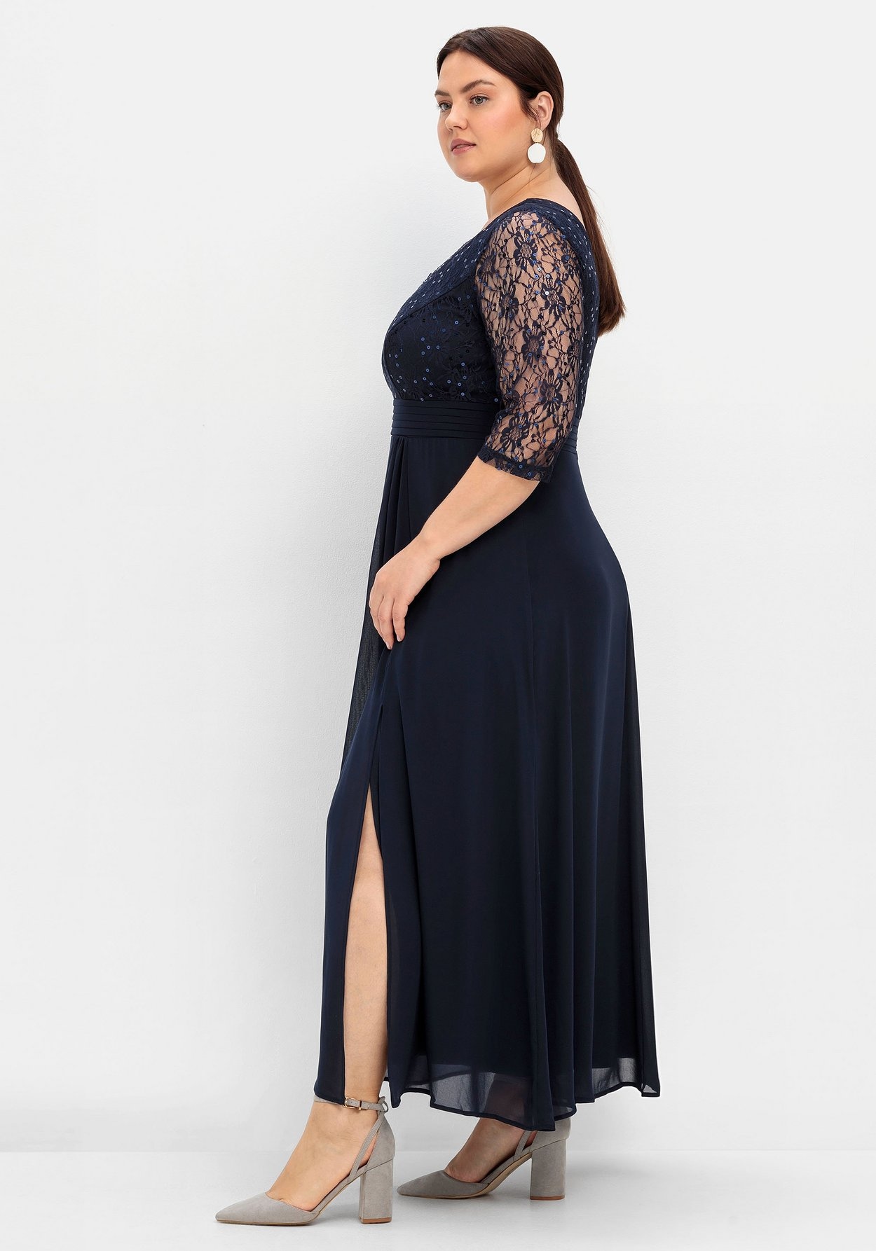 Sheego Abendkleid »Abendkleid mit weitem Rockteil«