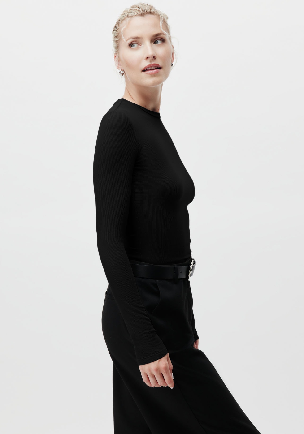 LeGer Longsleeve »Cinzia, LeGer by Lena Gercke« Rundhals, schmale Passform