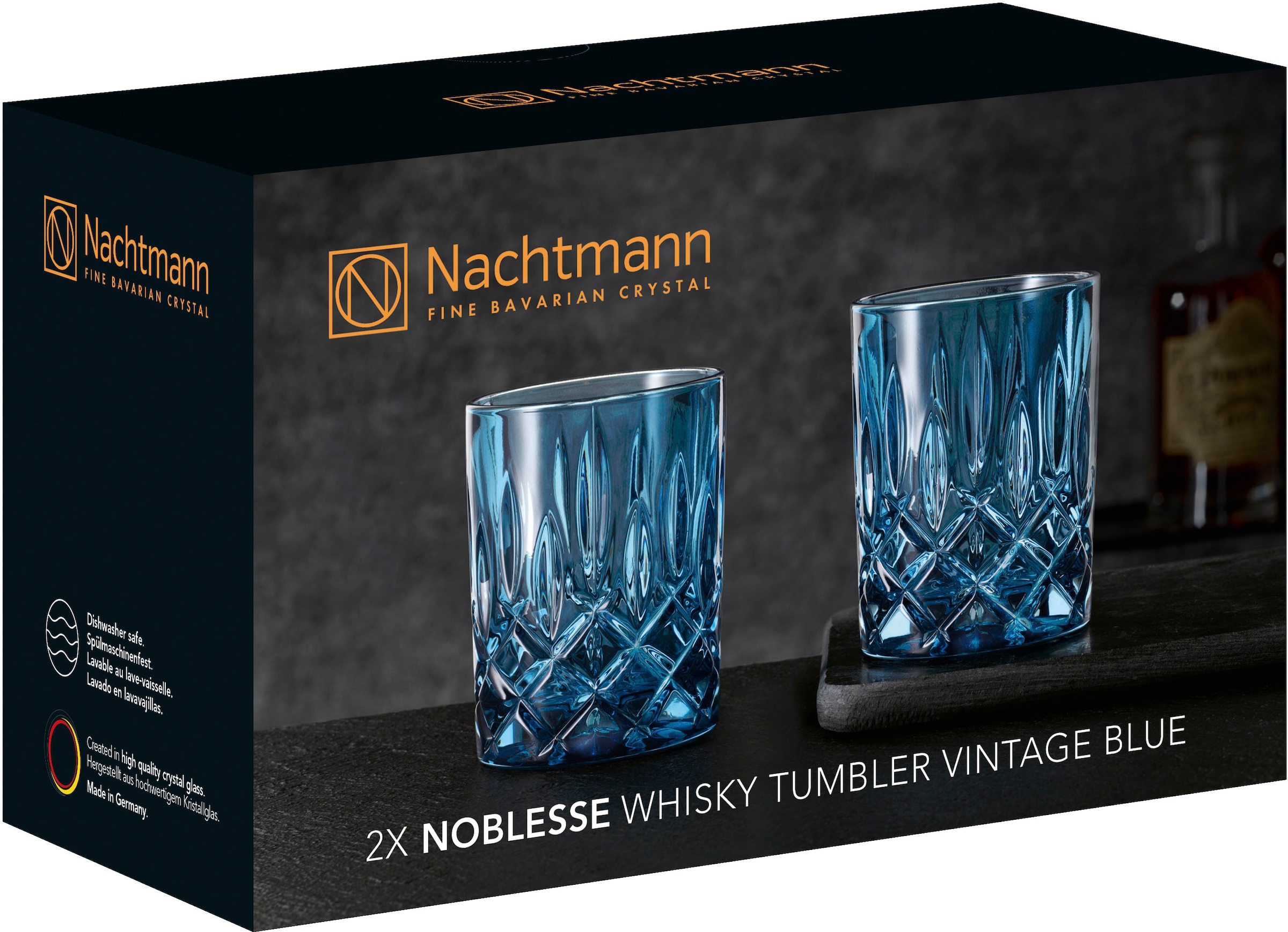 Nachtmann Whiskyglas »Noblesse«, (Set, 2 tlg.), Made in Germany, 295 ml, 2-teilig