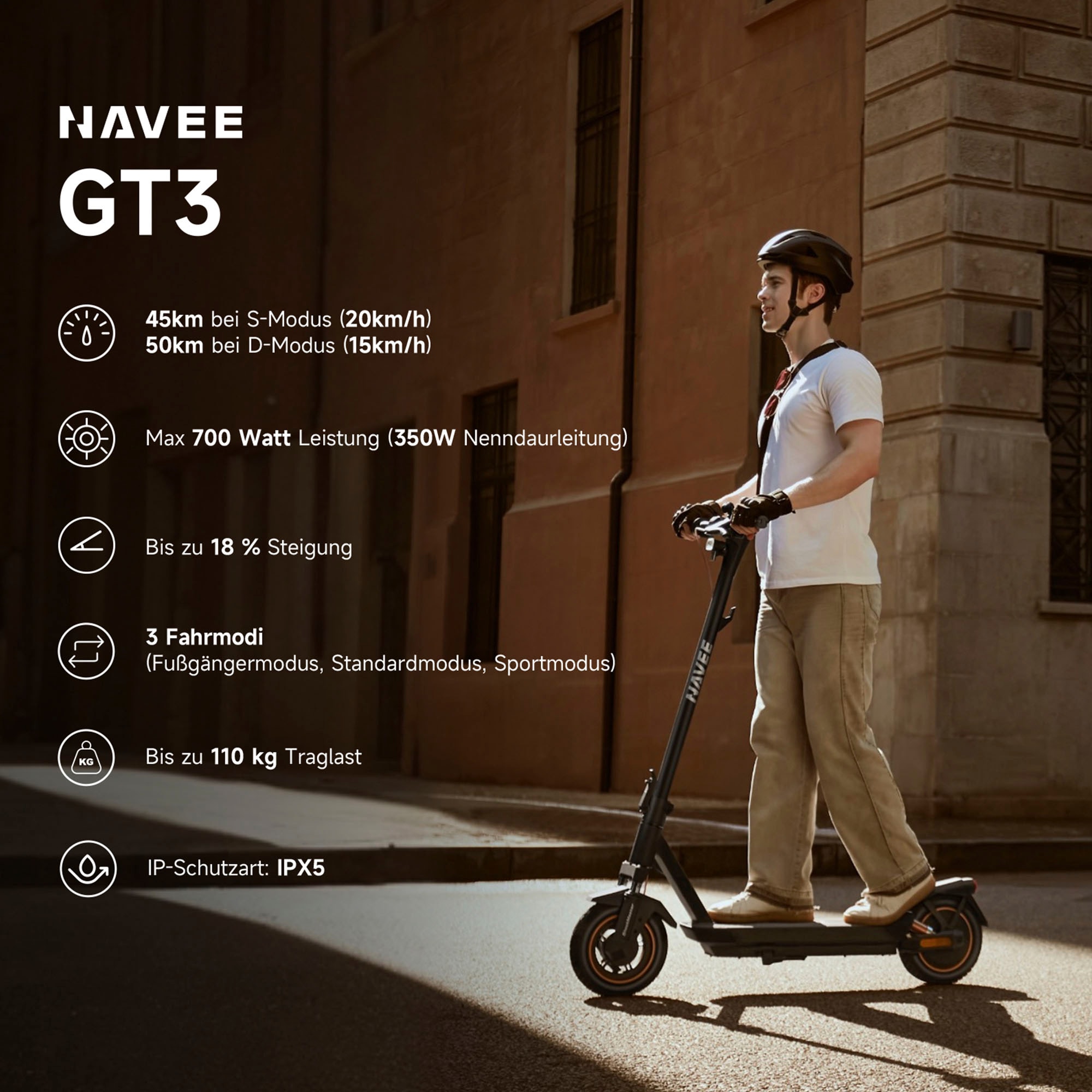 NAVEE E-Scooter »GT3 Electric Scooter (DE Version)«