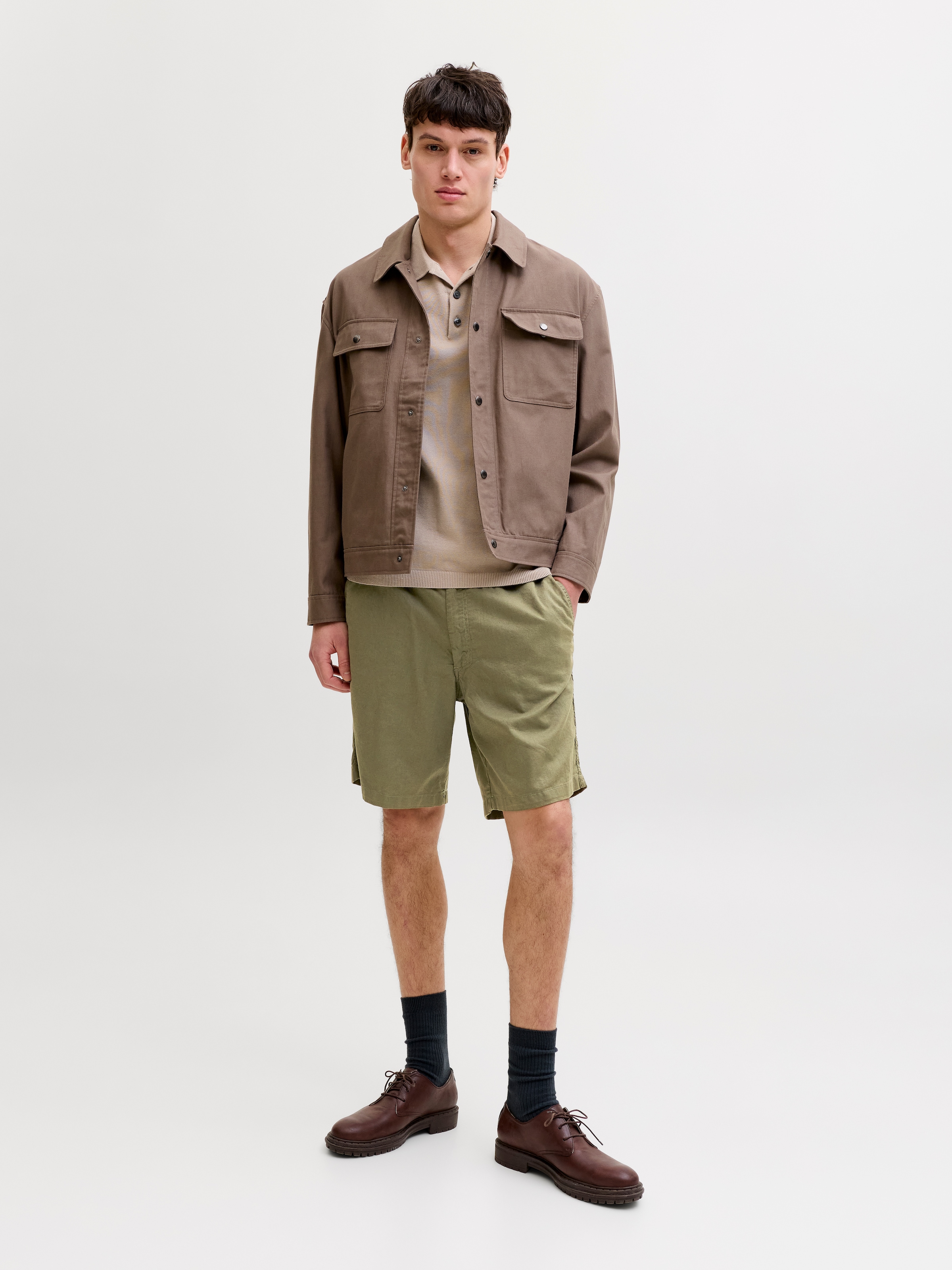 Jack & Jones Shorts »JPSTJAIDEN HYBRID BONDI JOG SHORT REG SN«  Baumwollmischung, locker geschnitten