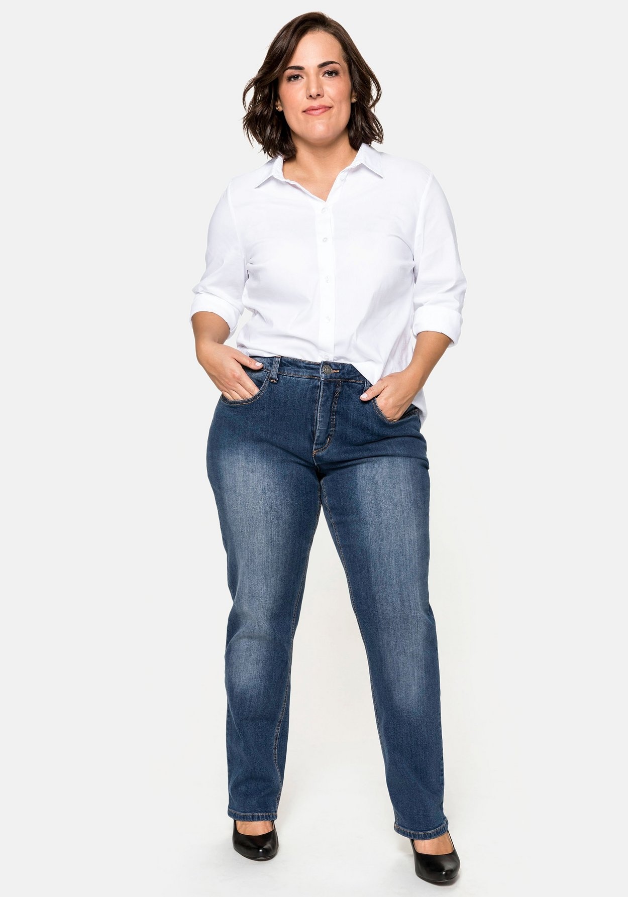 Sheego Stretch-Jeans »Shaping-Jeans Bauch-weg-Effekt«