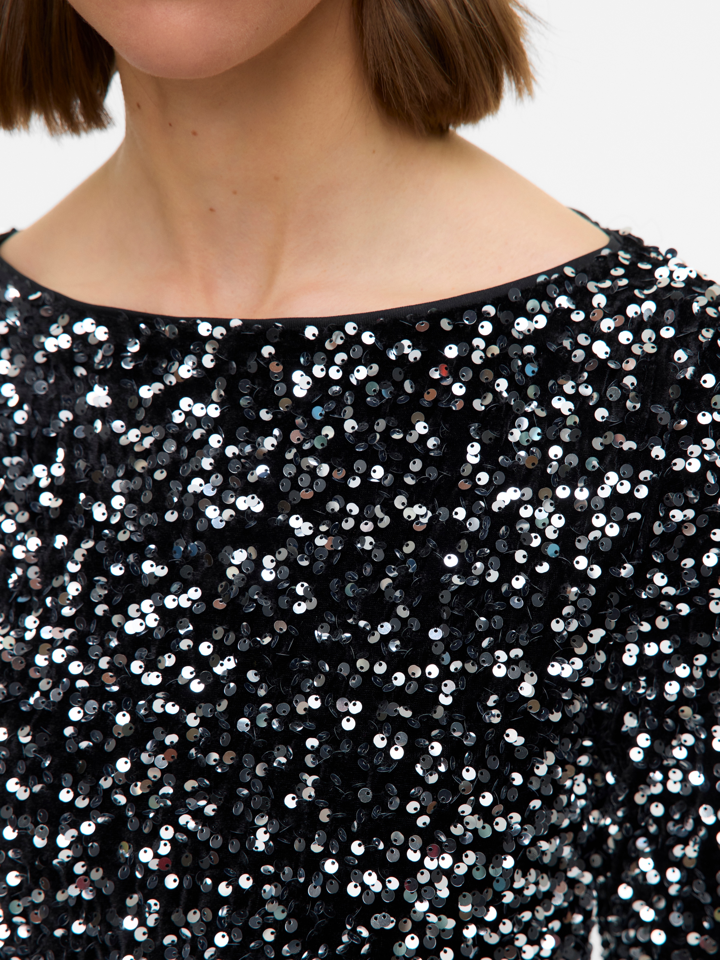 Vero Moda Midikleid »VMBELLA LS SHORT SQ DRESS JRS GA« Partykleid, festlich, mit Pailletten