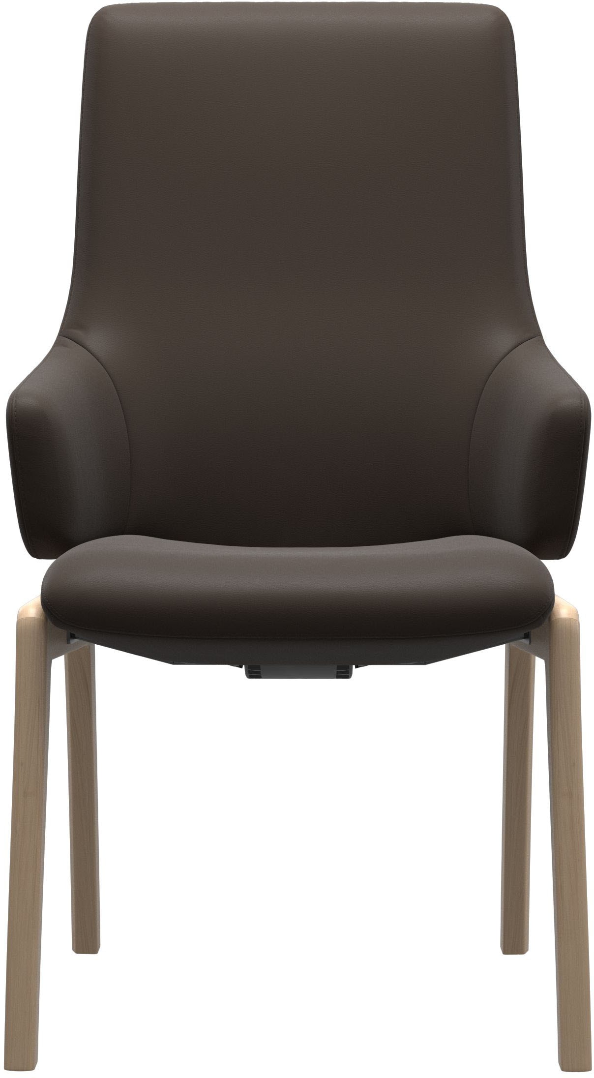 Stressless® Polsterstuhl »Laurel«, Leder BATICK, High Back mit Armlehne, Größe L, mit abgerundeten Beinen in Schwarz