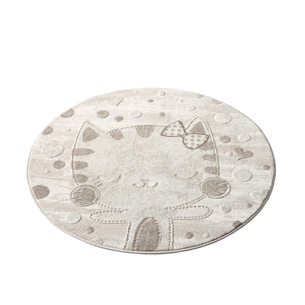 Carpet City Kinderteppich »MARA720« rund 11 mm Höhe Kinderzimmer, Kurzflor,robust,Tiere,  Spielzimmer