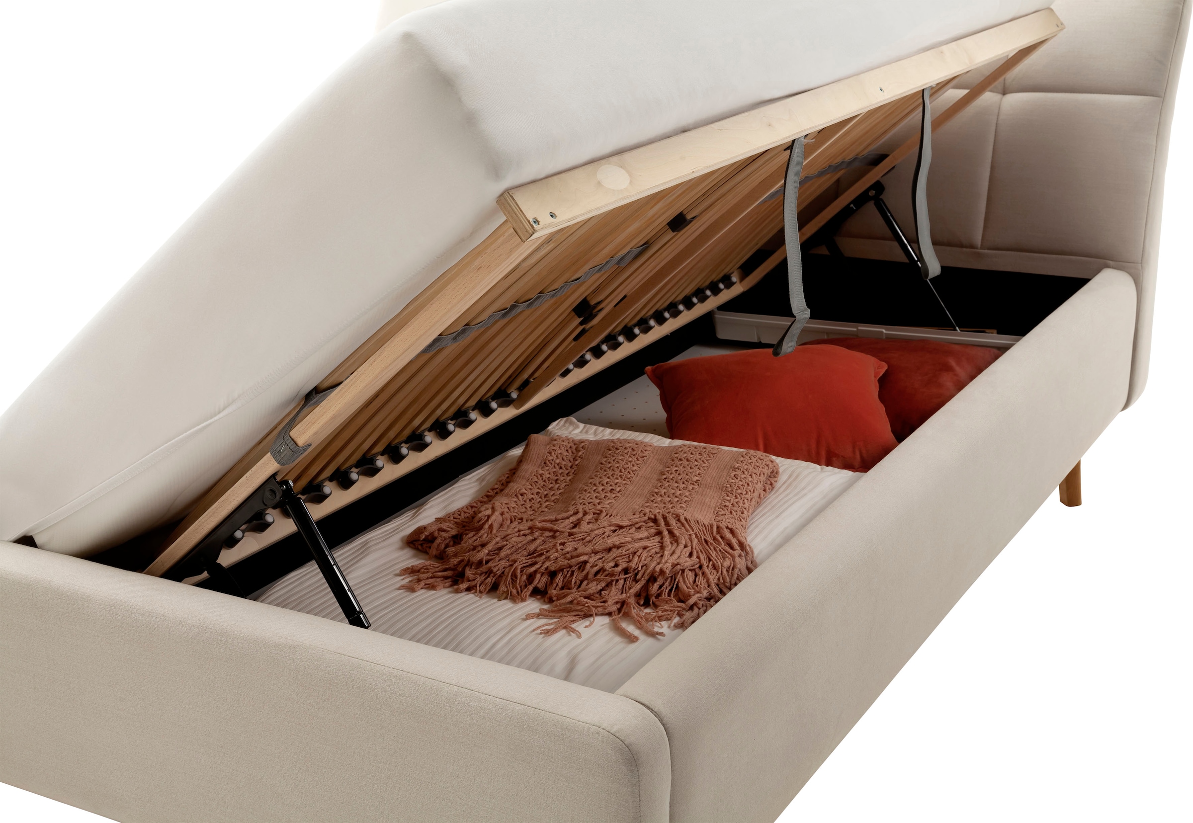 meise.möbel Polsterbett »Mila« mit Bettkasten