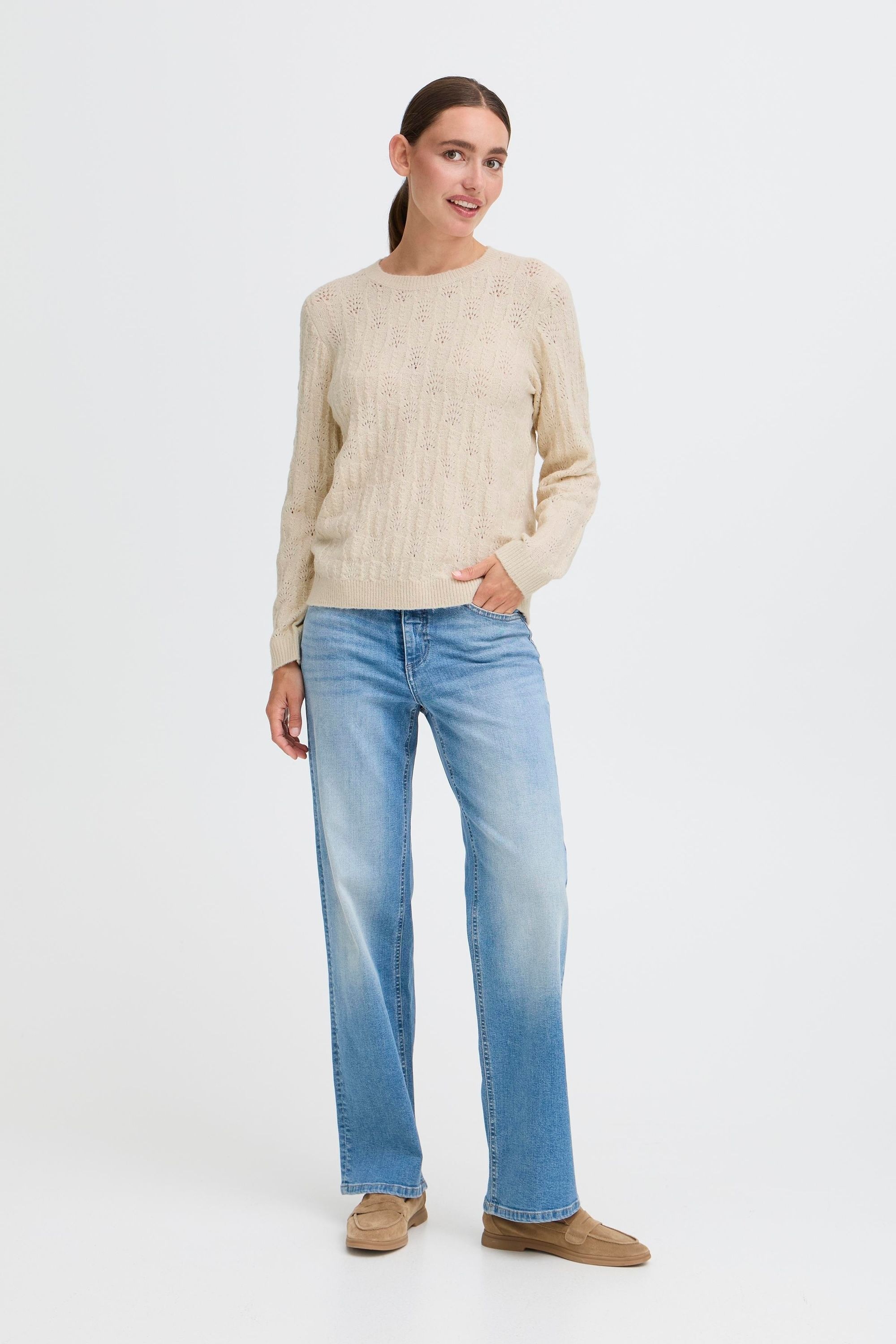 OXMO Strickfleece-Pullover »Strickpullover OXSinva«