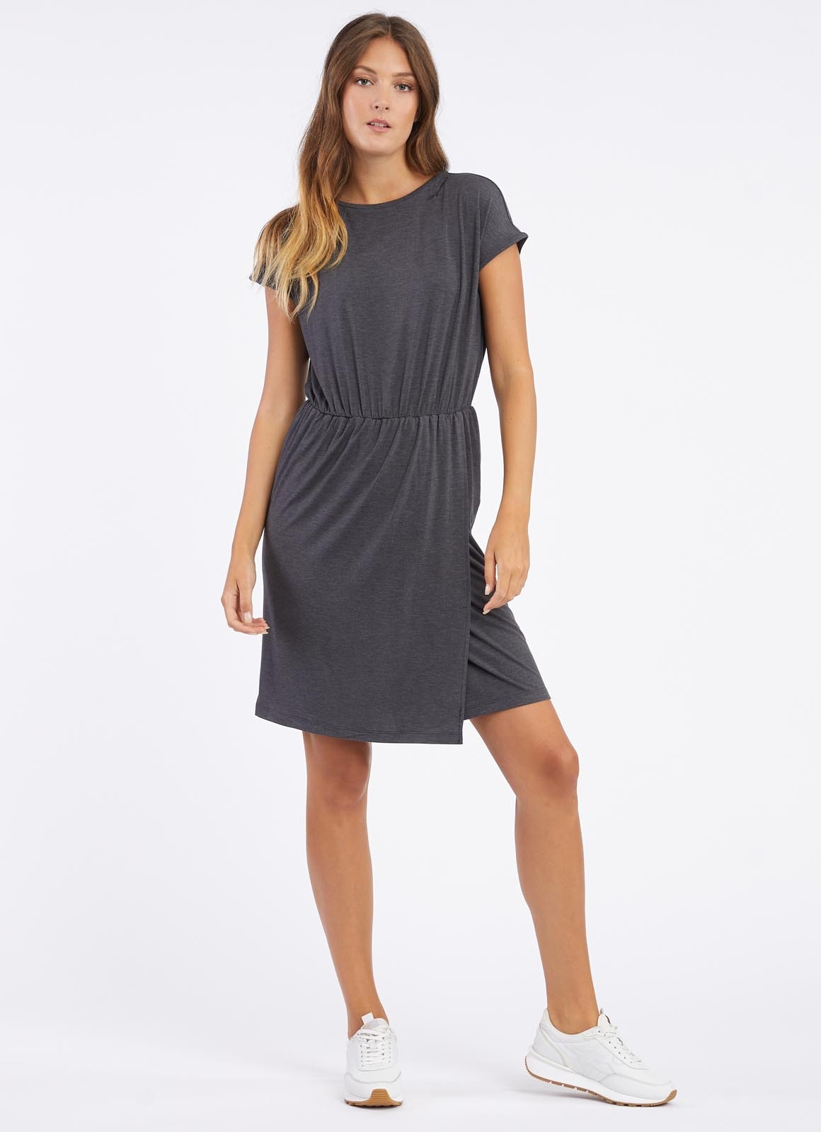 Ragwear Sommerkleid »COPR«, bequeme elastische Taille und Rock mit Wickeleffekt