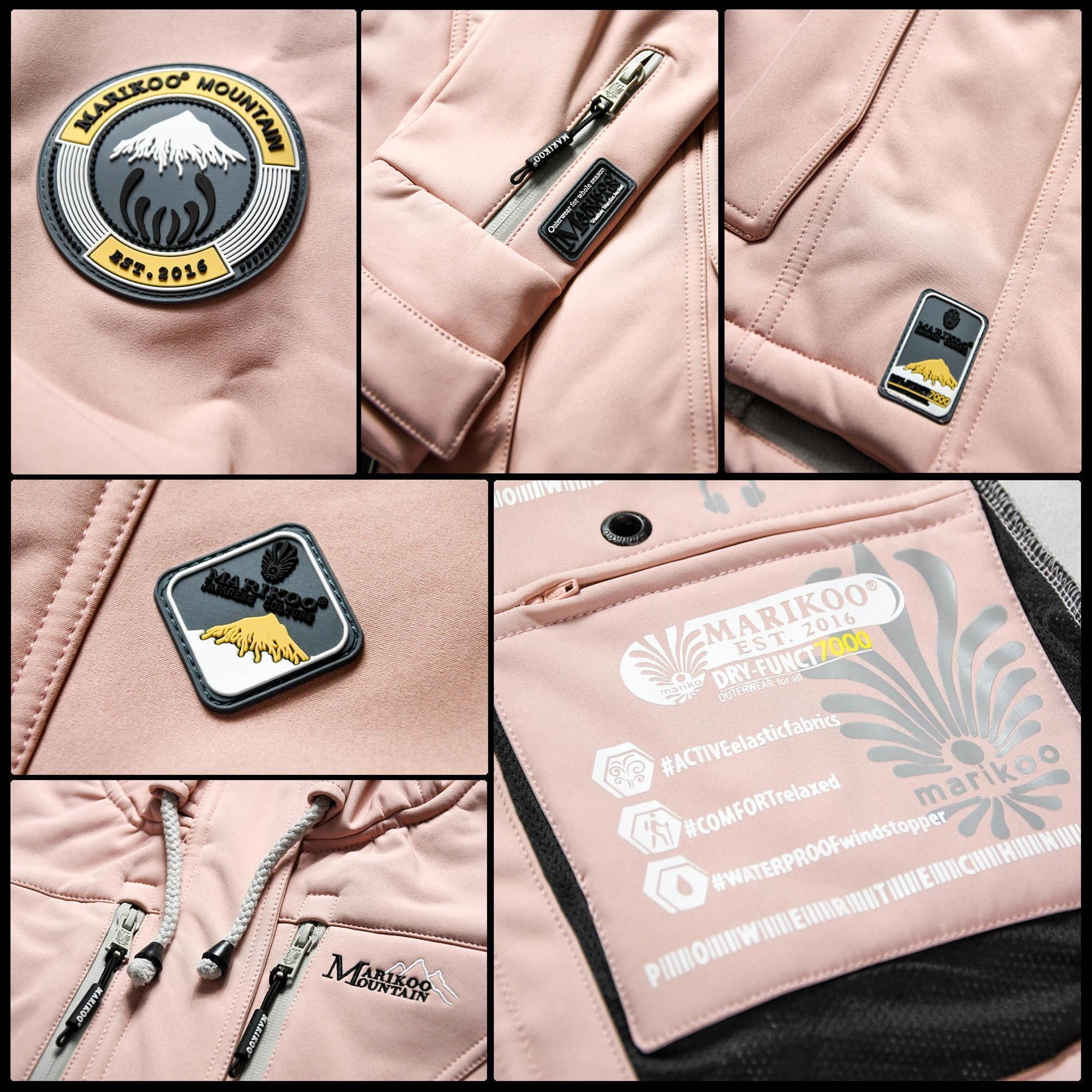 Marikoo Softshelljacke »Marikoo Kleinezicke Damen Softshell Jacke B864«