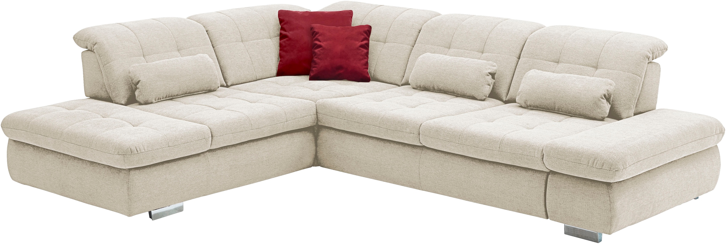 Die PlanBar Ecksofa »MP-IN17004 L-Form, Breite 323 cm, mit Kaltschaum-Polsterung« inkl. Sitztiefenverstellung, wahlweise weitere Funktionen