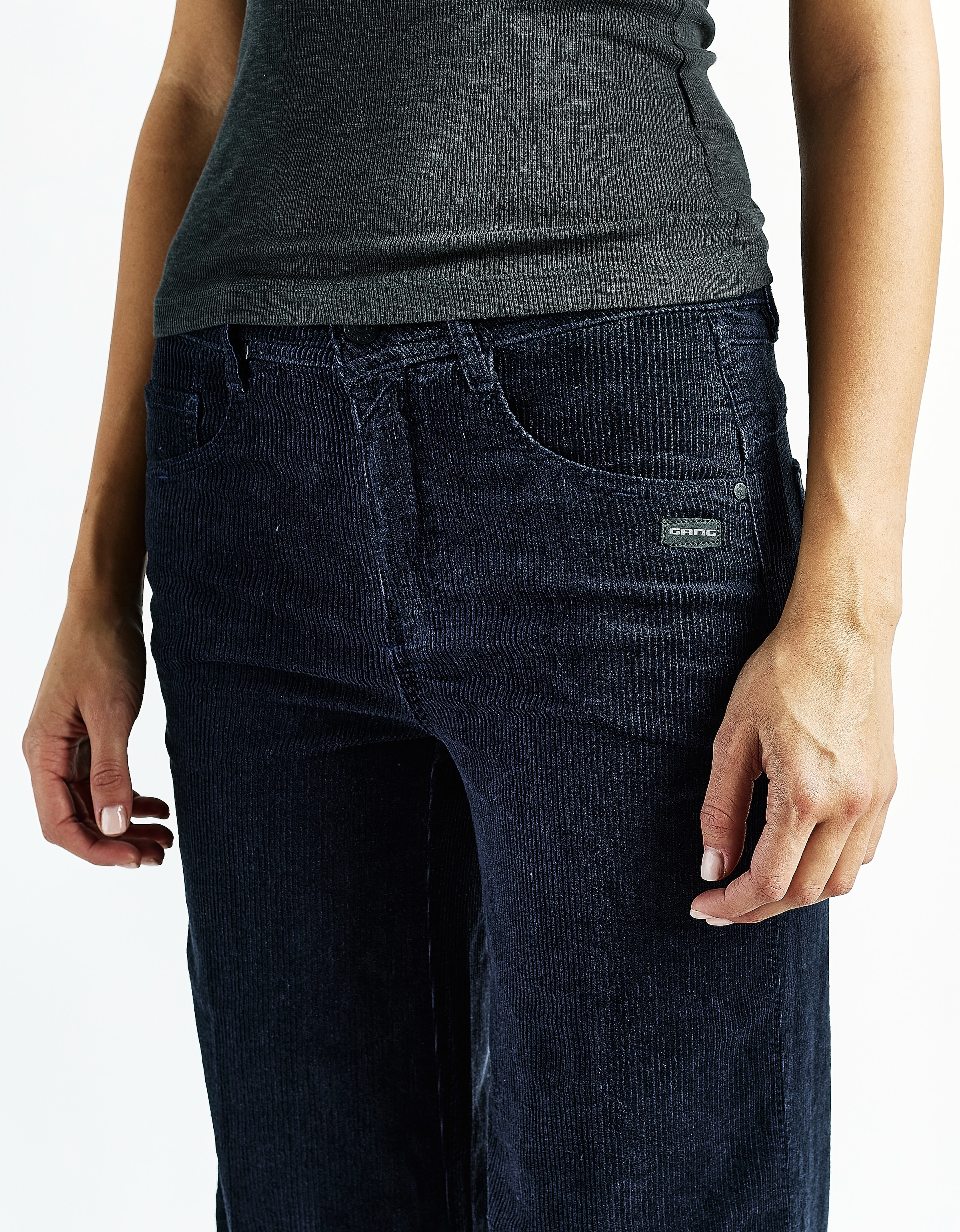 GANG Cordhose »94AMELIE WIDE«  Wide Fit mit geradem Bein