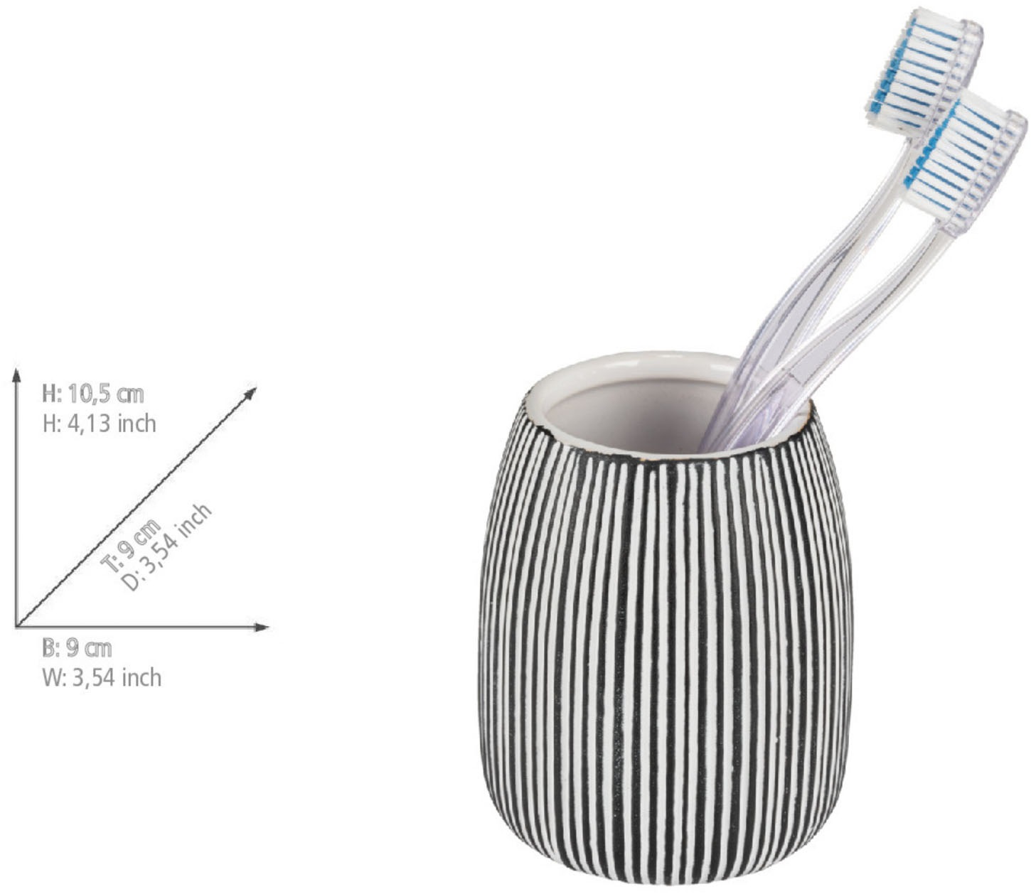 WENKO Seifenspender »Pascoli« Bad-Accessoire Set, strukturierte Oberfläche mit Goldakzenten, Keramik