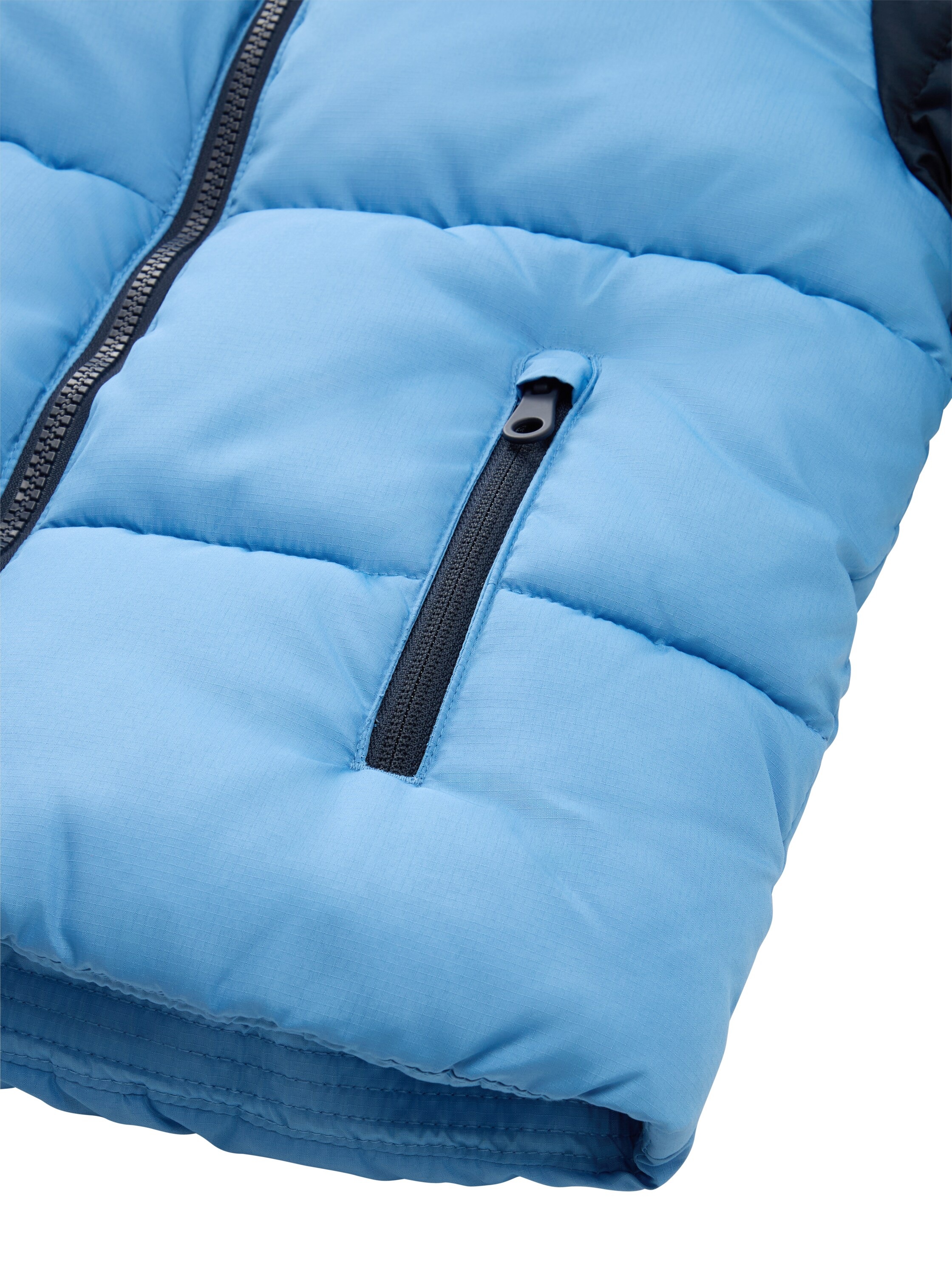 TOM TAILOR Steppjacke, mit Kapuze, mit Color Blocking