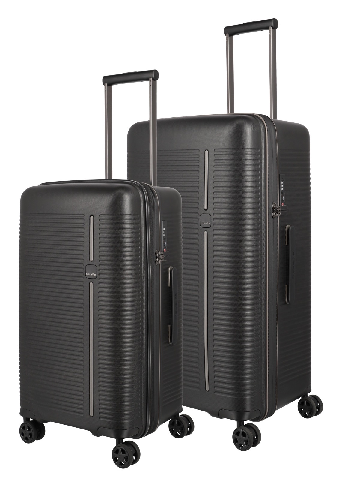 travelite Trolleyset »ROOMER Trunk 2-teilig« Volumenerweiterung – ideal für Hand- und Aufgabegepäck