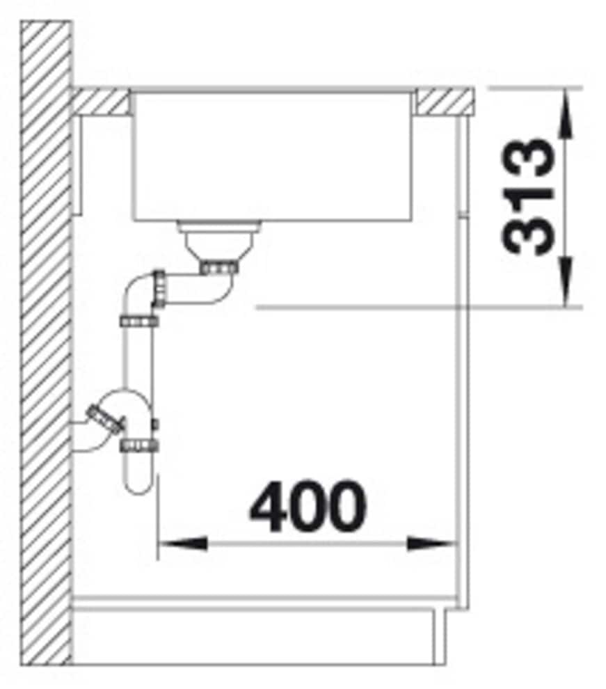 Blanco Granitspüle »SUBLINE 320-F« 1 Stk. tlg. erhältlich in mehreren Farben