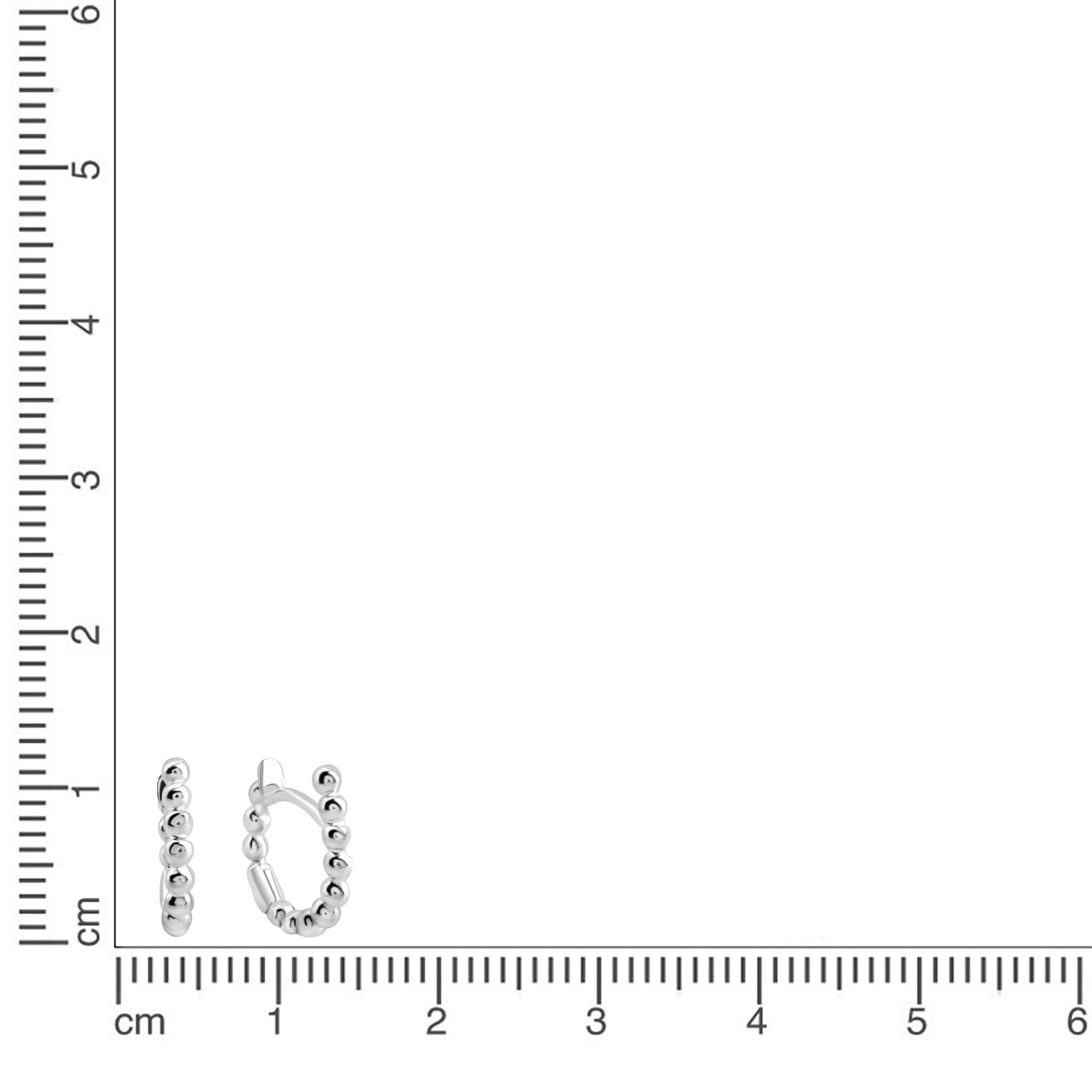 Firetti Paar Creolen »Schmuck Geschenk Silber 925 Ohrschmuck Ohrringe Kugeln«