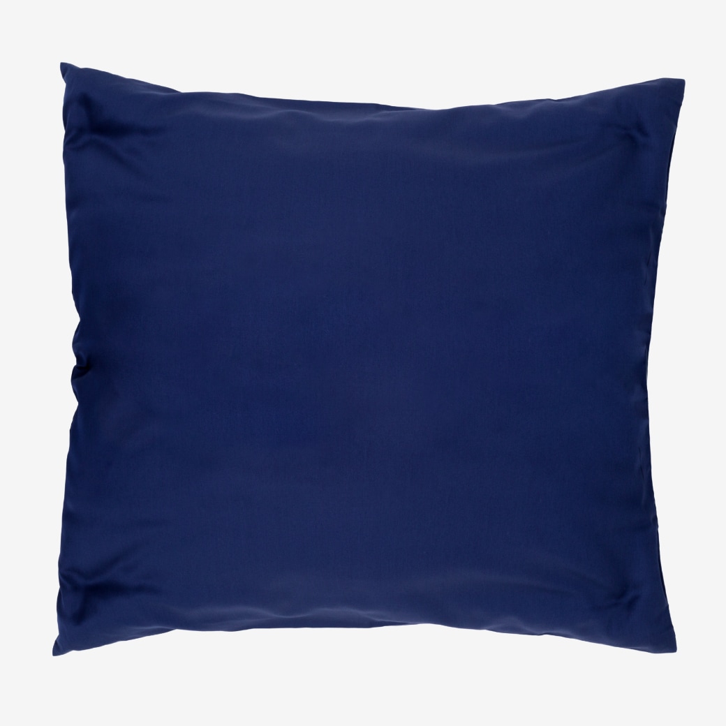 Wolkenfeld Kissenbezug "Mako-Satin Baumwolle Kopfkissenbezug - Premium Kissenbezug" Größe 80x80 und 40x80 cm; versteckter Reißverschluss