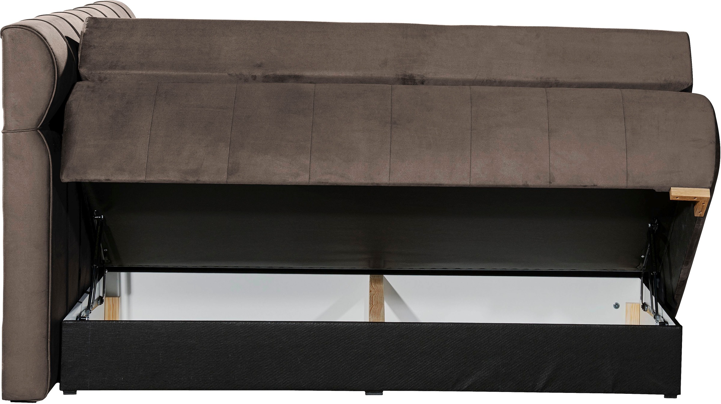 Places of Style Boxspringbett »Felicia«, in H4, inkl. Topper und Bettkasten