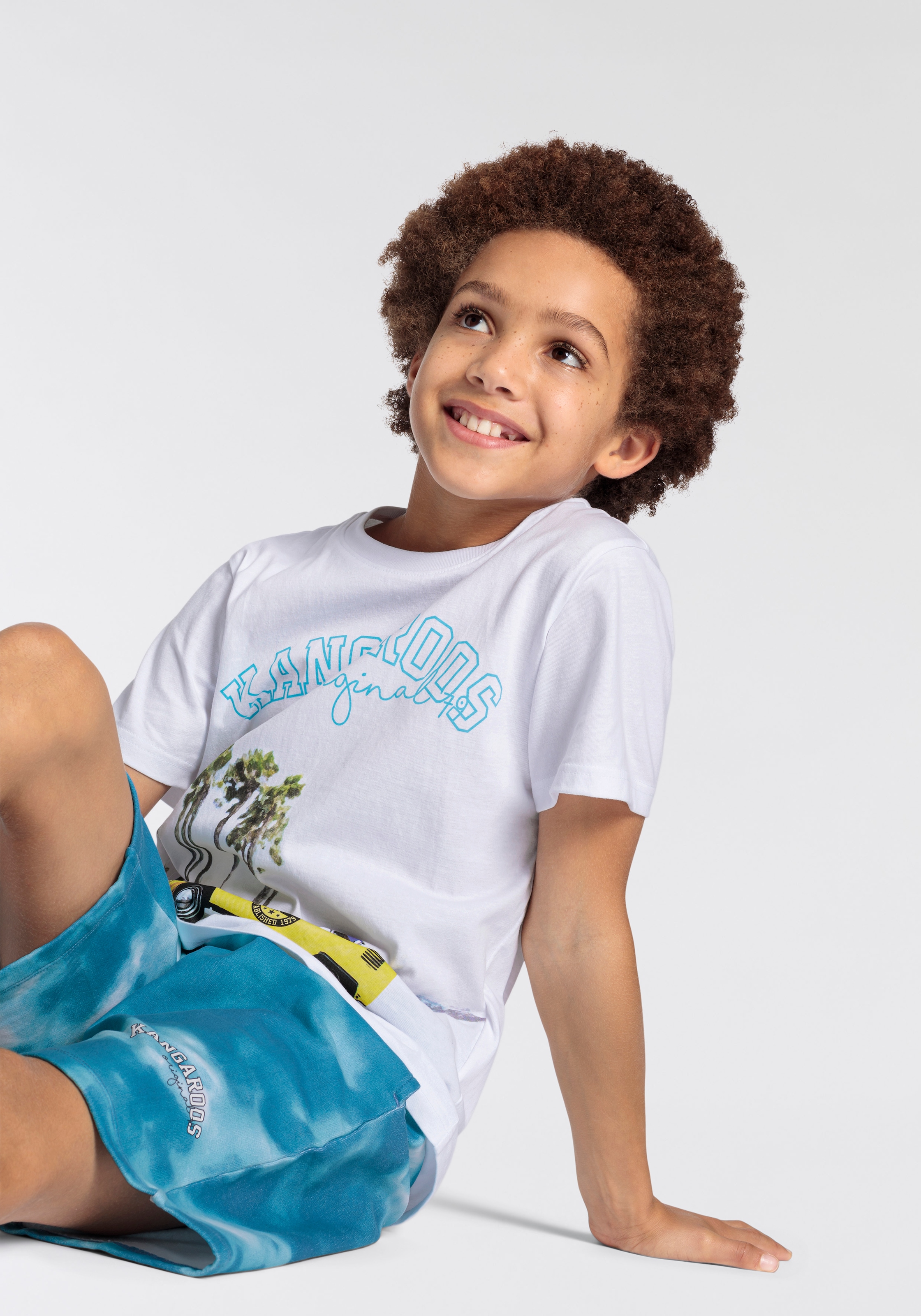 KangaROOS T-Shirt »Kangaroos Jungen«, Mit großem Frontprint