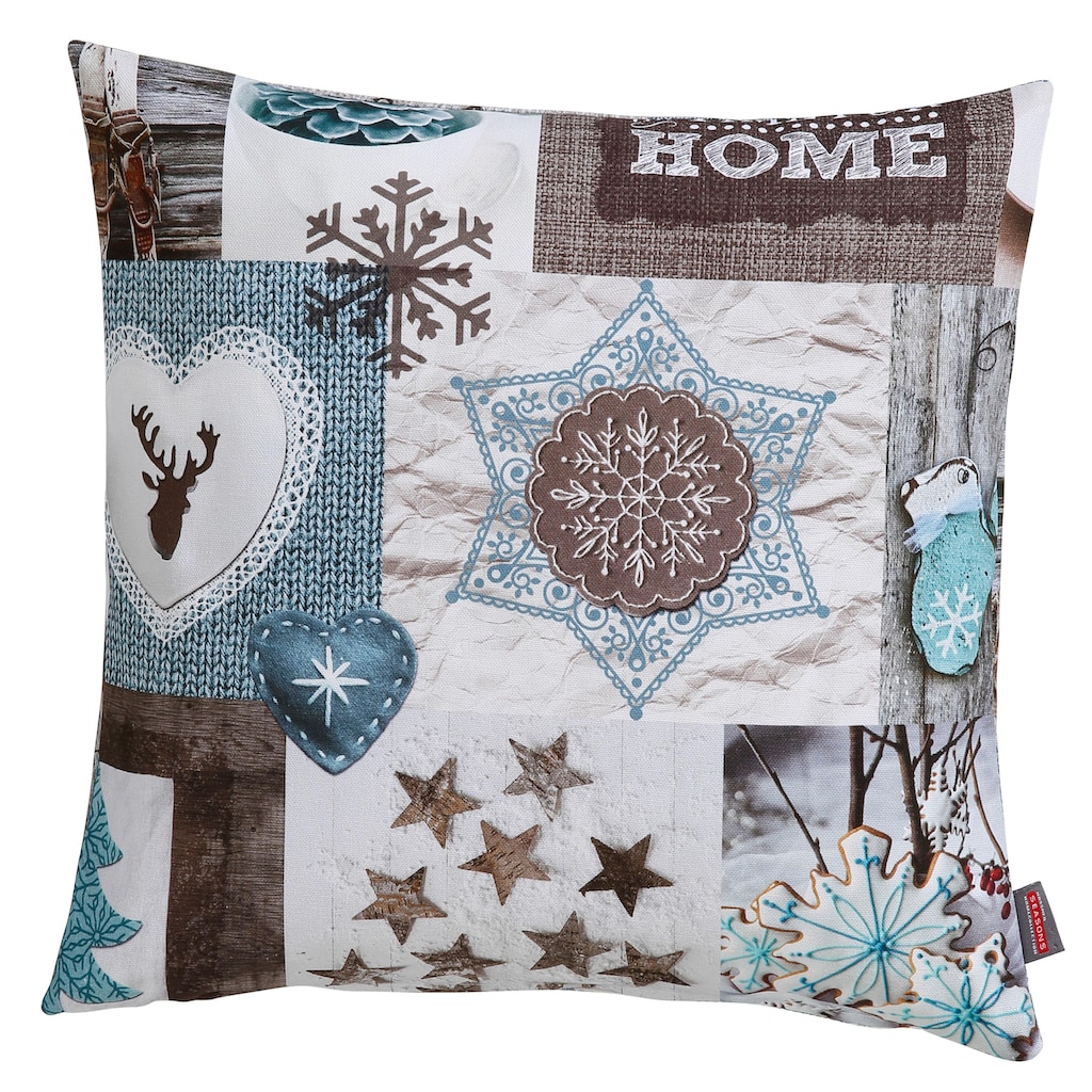 HOSSNER - HOMECOLLECTION Kissenhüllen »Winter-Charme«, (2 St.)