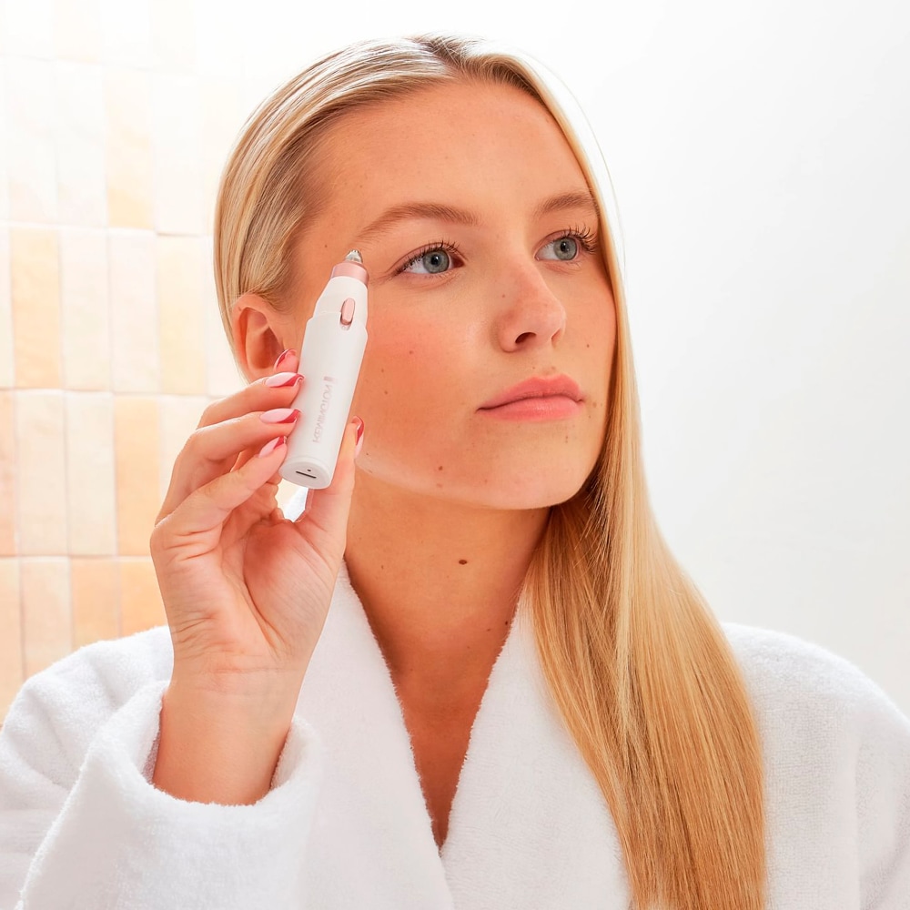 Remington Beauty-Trimmer »BareMe2-in-1 Gesichtshaarentferner (WFS200)« 2 Aufsätze verschiedene Trimmaufsätze, Präzisions-Augenbrauenformer, elektrisch