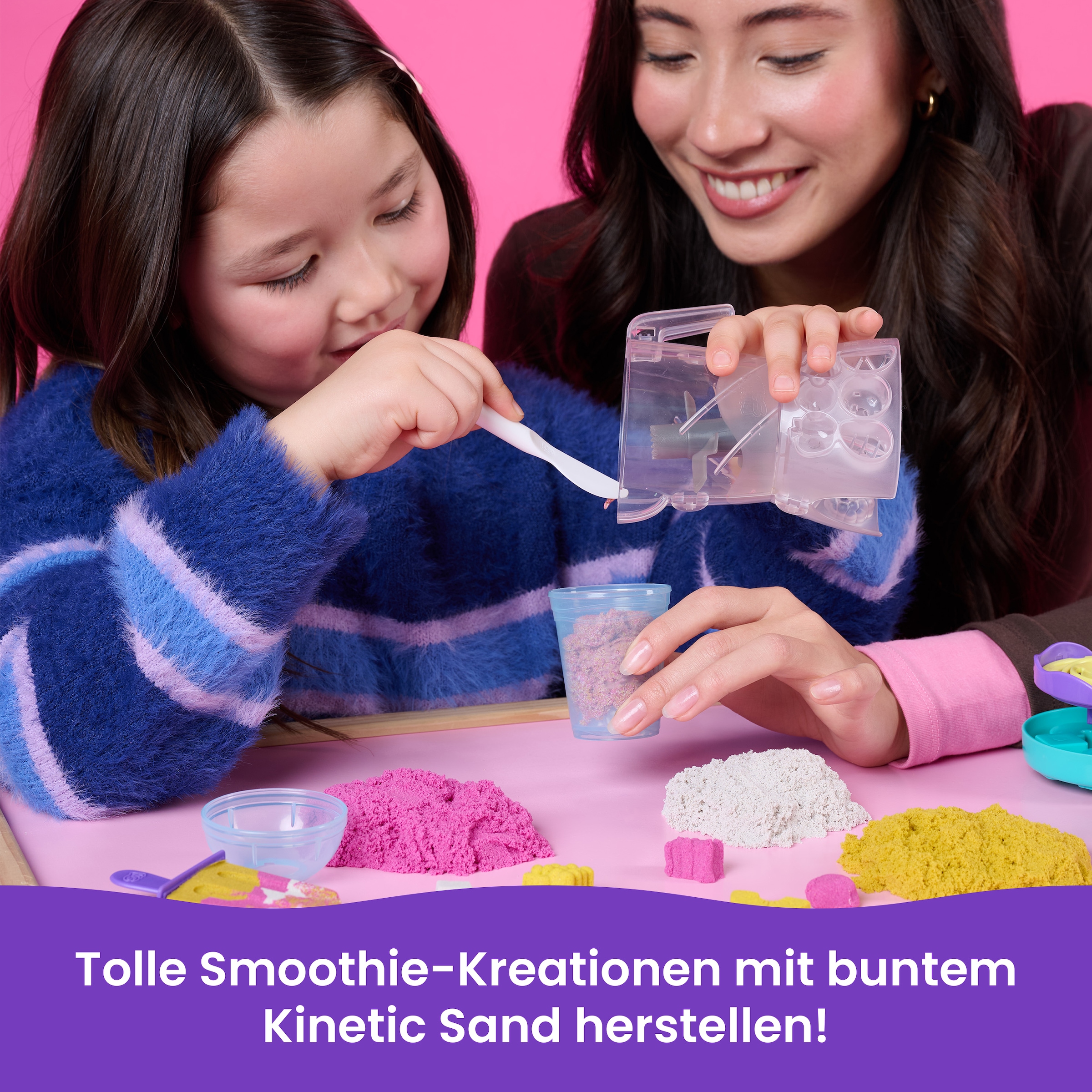 Spin Master Kreativset »Kinetic Sand - Smoothie Mixer Spielset«
