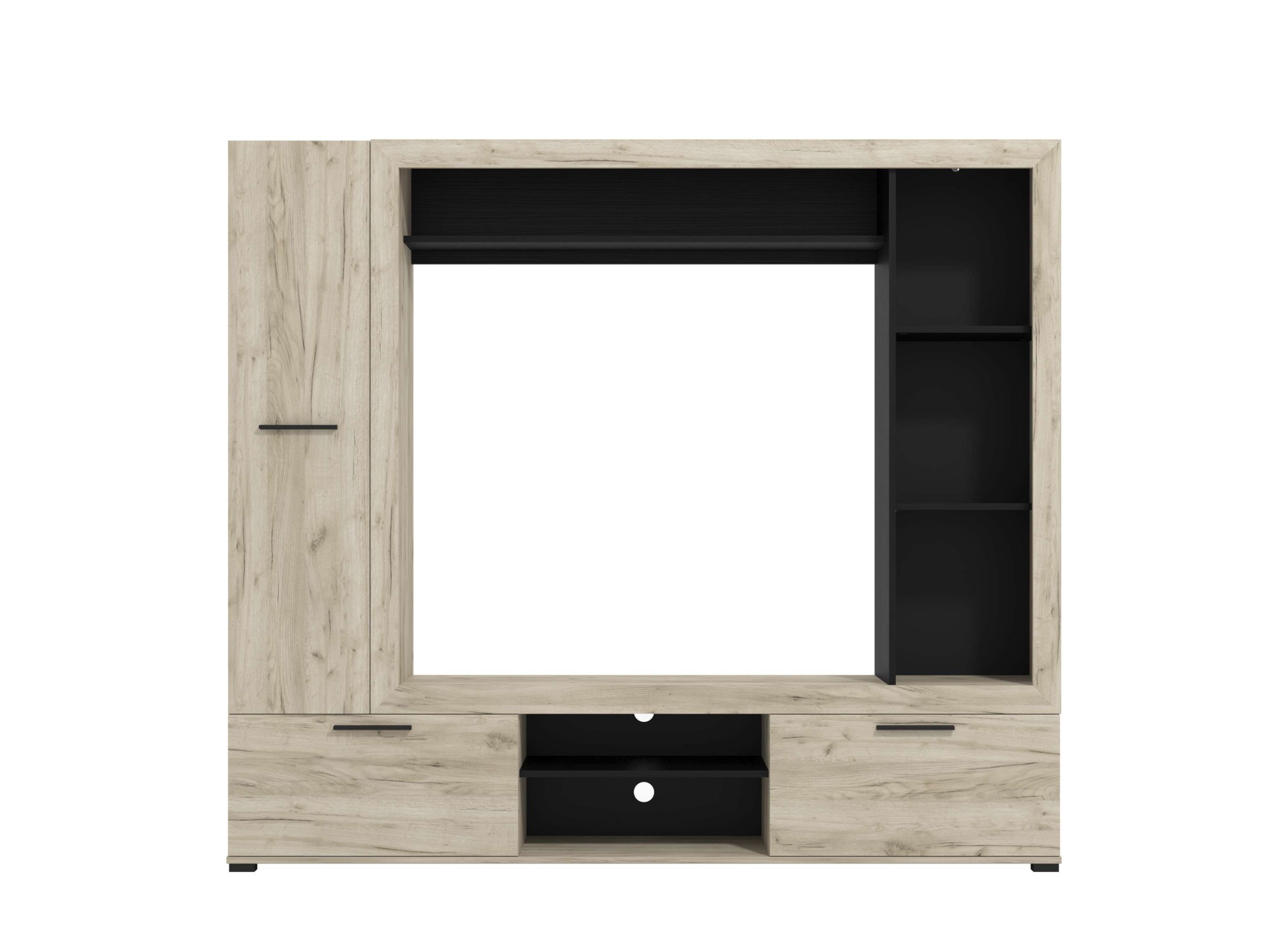 Home affaire Wohnwand »Lorca Medienwand, Wohnzimmerwand, TV-Wand« 4 Stk. tlg.