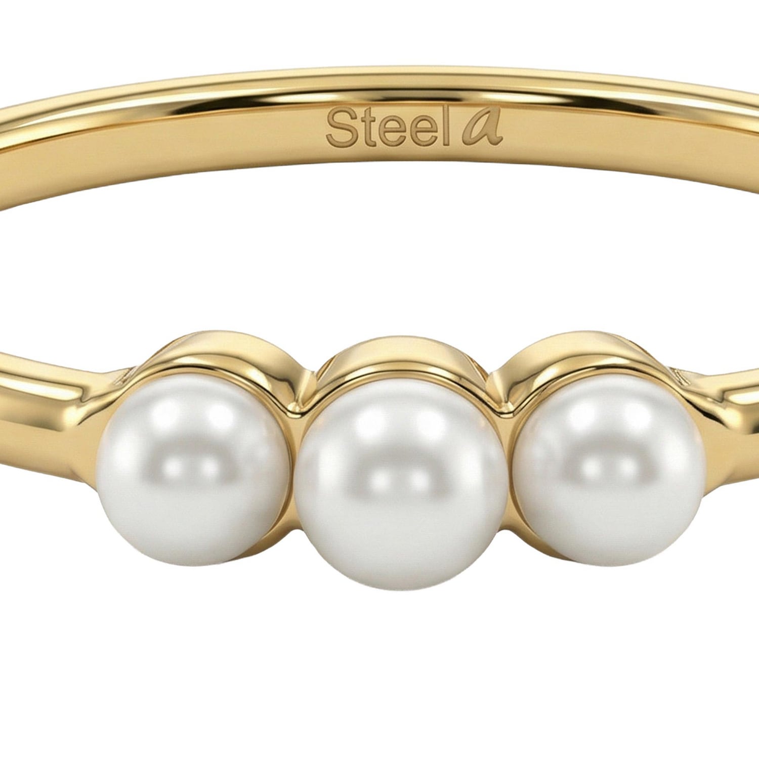 Amor Fingerring mit Glasperle