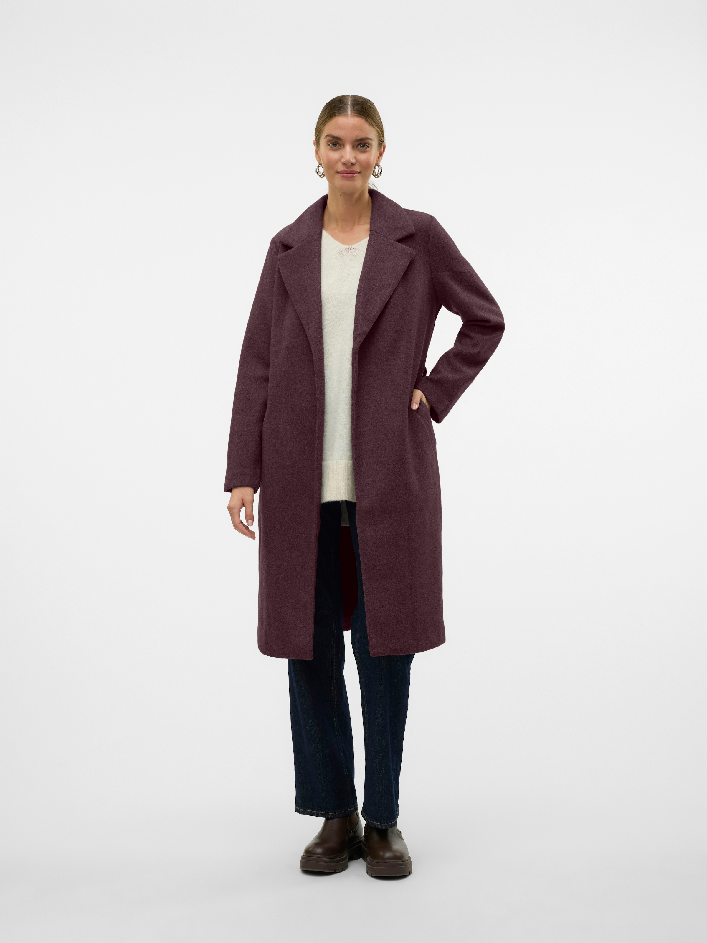 Vero Moda Langmantel »VMFORTUNEAYA SS23 LONG  COAT NOOS« Kunstfaser
