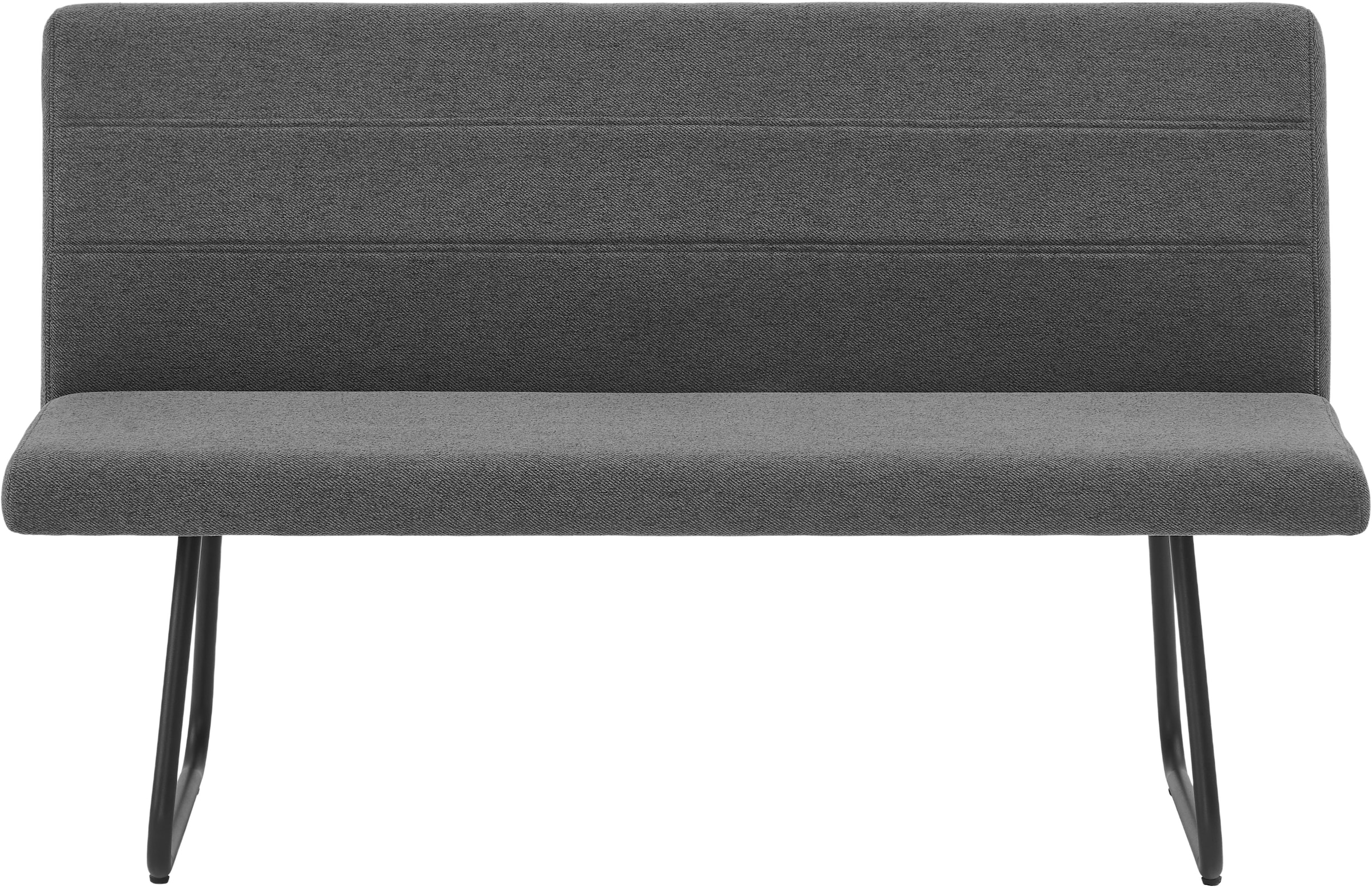 OTTO home Bank »Blee« pflegeleichter Strukturstoff, Metallgestell, verstellbaren Justierfüße