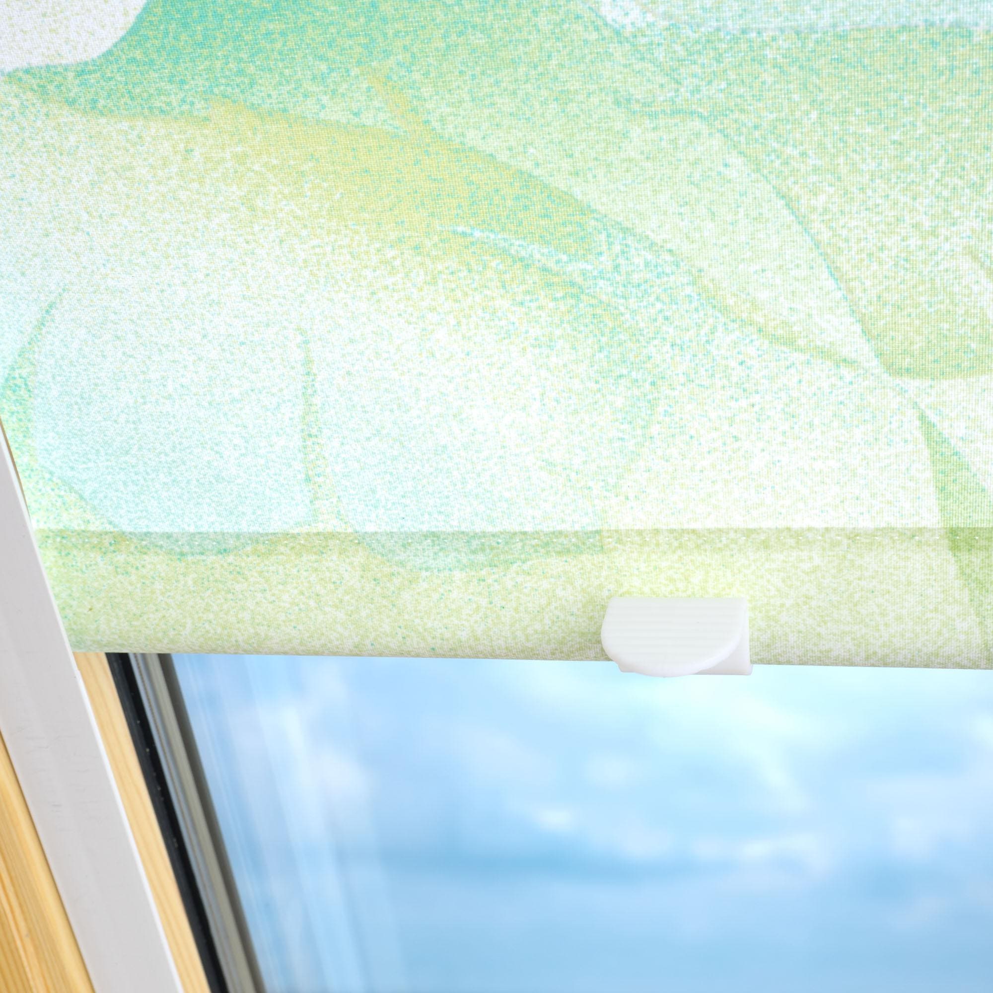 Liedeco Dachfensterrollo »Dekor«, Lichtschutz, in Führungsschienen, Dachfensterrollo Dekor