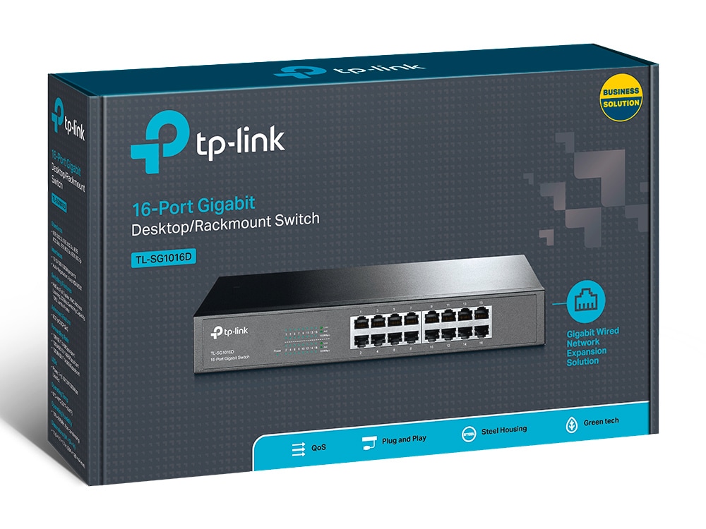 TP-Link Netzwerk-Switch »TL-SG1016D 16-Port Gigabit Switch«