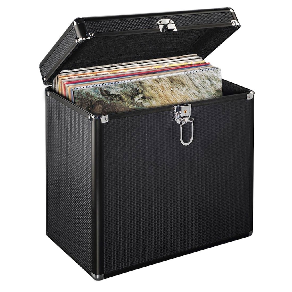 Hama LP-Schutzhülle »LP Koffer 50, Koffer für bis zu 50 Schallplatten, schwarz«