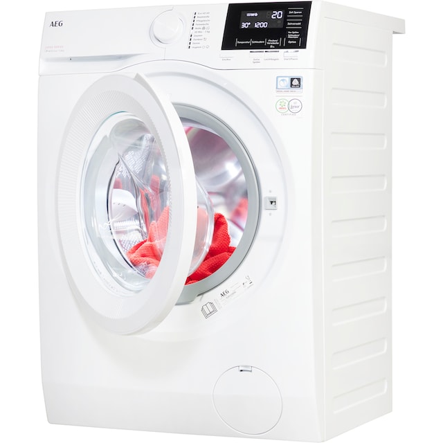 AEG Waschmaschine »LR6A668«, 6000, LR6A668, 8 kg, 1600 U/min, ProSense®  Mengenautomatik​ - spart bis 40% Zeit, Wasser und Energie mit 3 Jahren XXL  Garantie