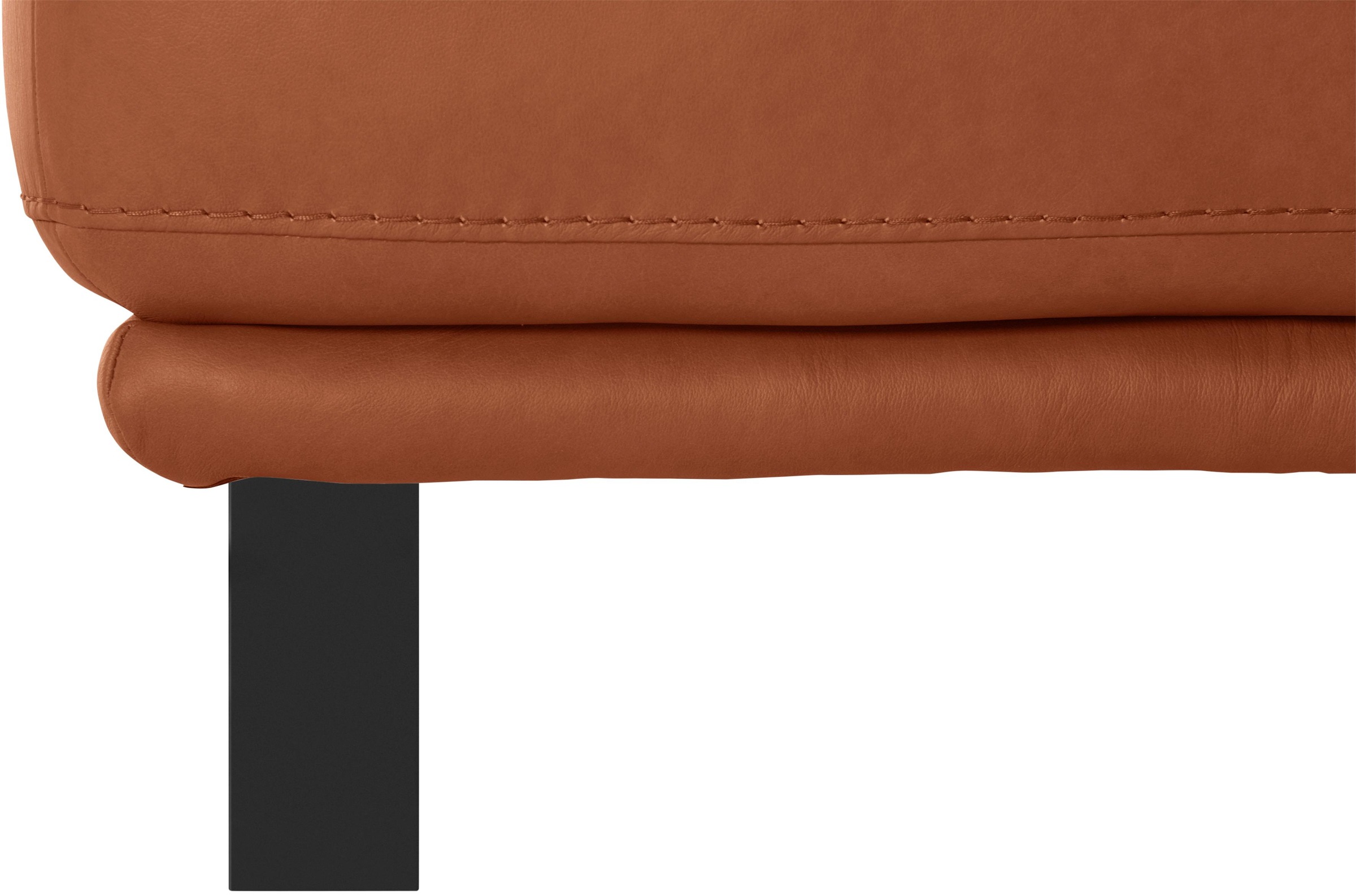 W.SCHILLIG Hocker »montanaa«, mit Metallkufen in Schwarz pulverbeschichtet, Breite 141 cm