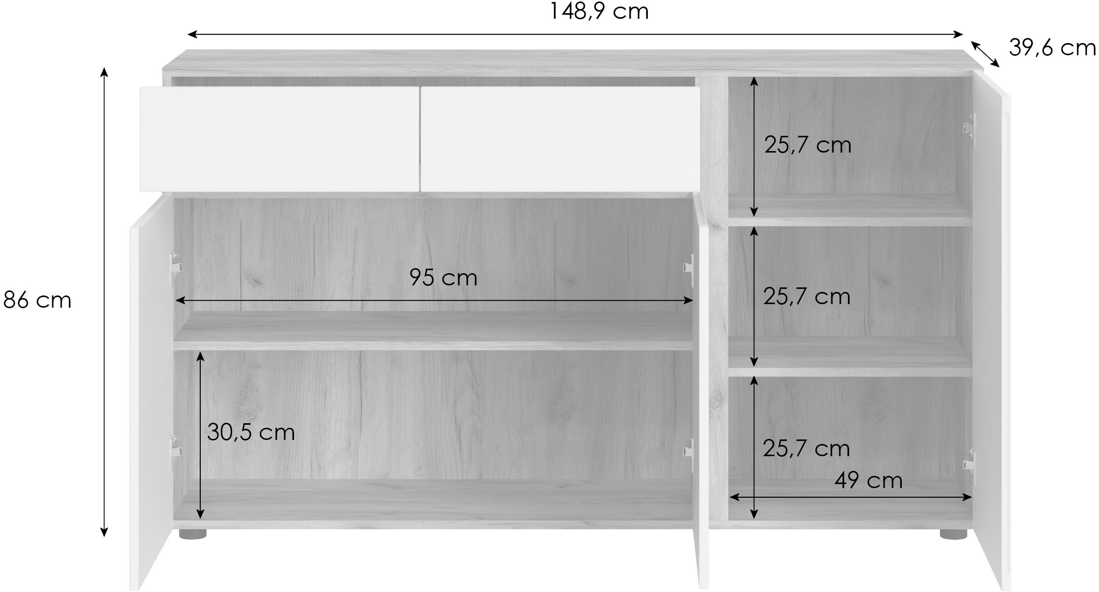 INOSIGN Sideboard »Morongo«, Breite ca. cm 149 kaufen UNIVERSAL 