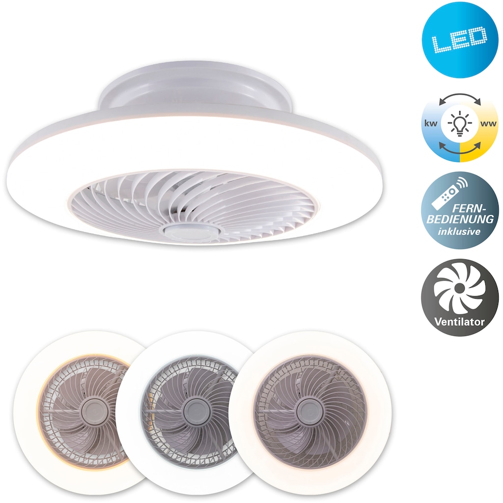 näve LED Deckenleuchte »Adoranto Deckenventilator«