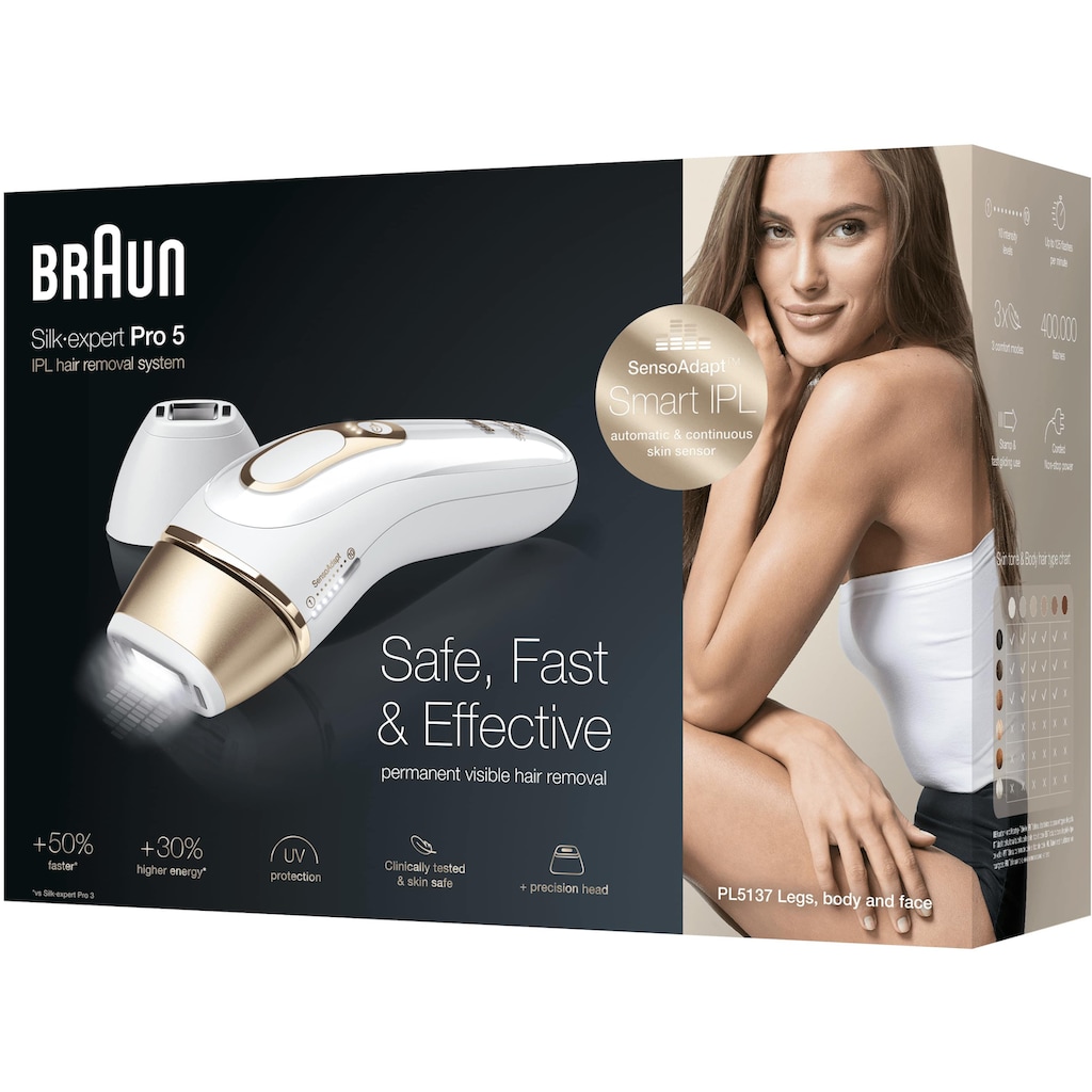 Braun IPL-Haarentferner »Silk·Expert Pro 5 PL5137«, 400.000 Lichtimpulse